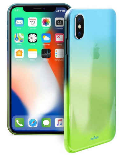 Puro Handyhülle »Hologram Cover für Apple iPhone X/Xs« iPhone XS, passend für Apple iPhone X / Xs, transparentes Polycarbonat, Anti-Kratz