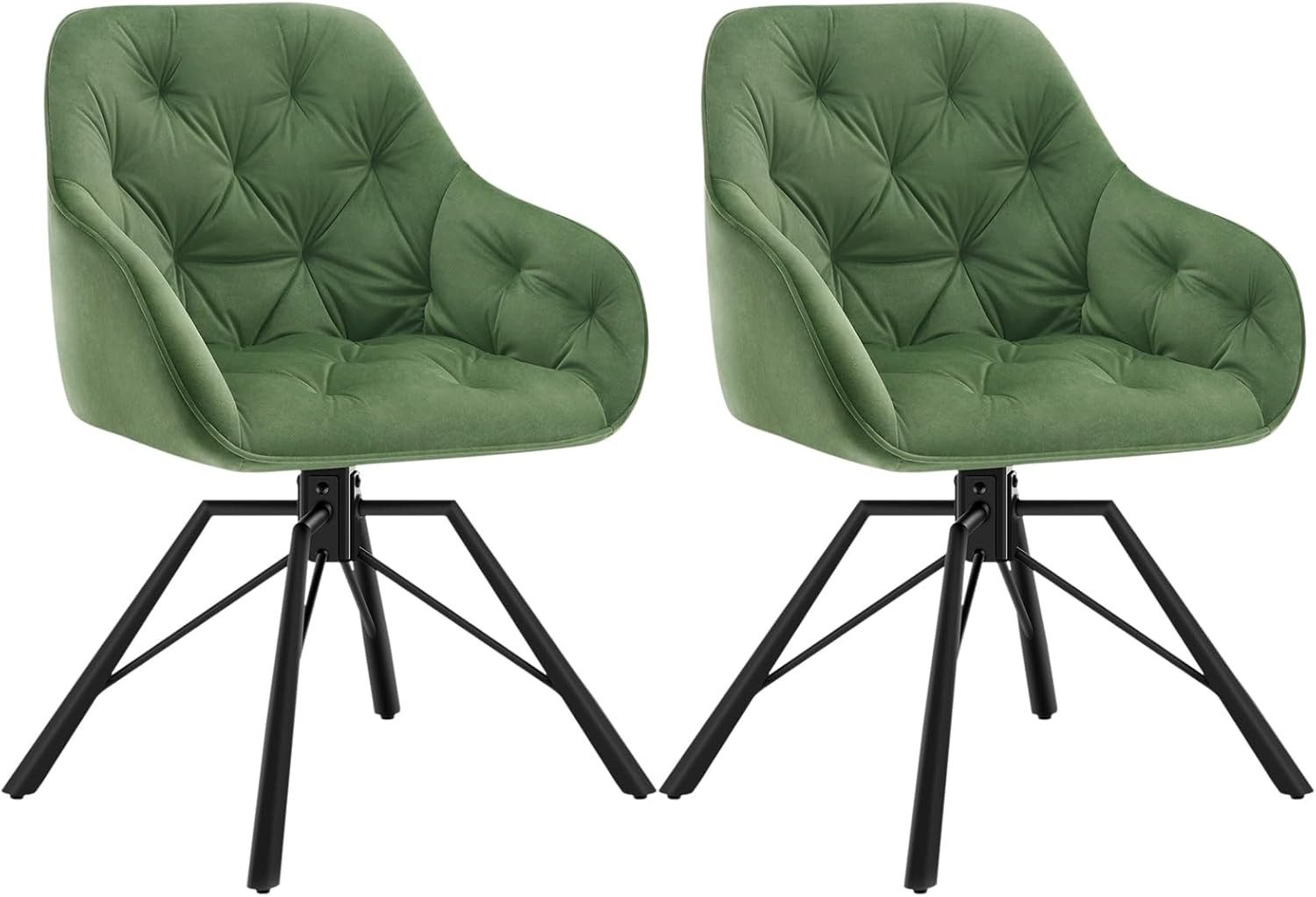 Woltu 4-Fußstuhl (2 St), drehbar, Esszimmerstuhl für Esszimmer Küche Wohnzi günstig online kaufen