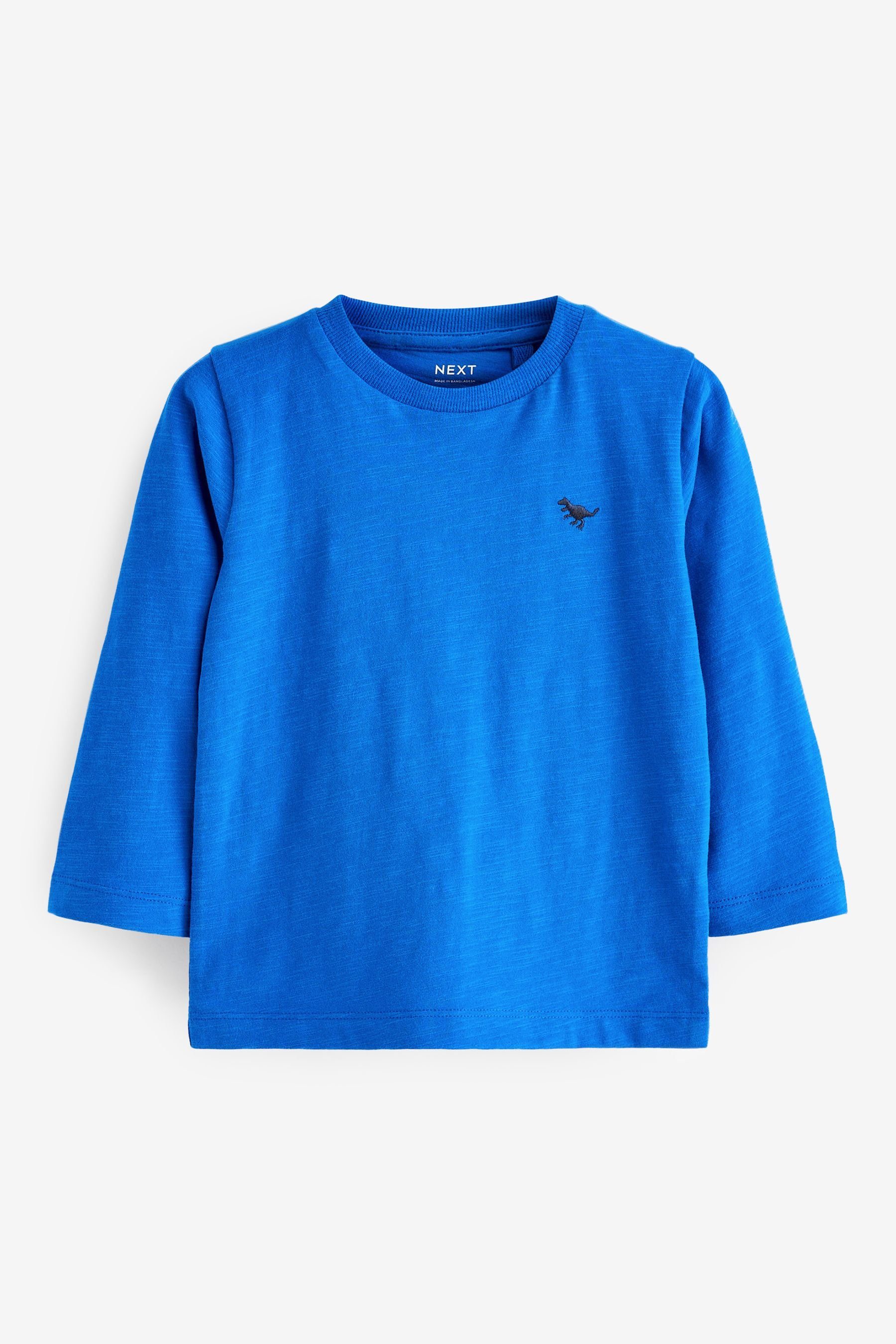 Next Langarmshirt Einfarbiges Shirt (1-tlg) Cobalt Blue | Shirts