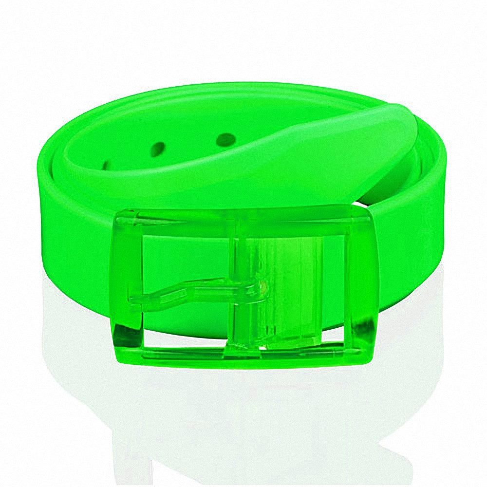 Taffstyle Hüftgürtel Silikon Gürtel Neon kürzbar One Size Unisex - Neon Grü günstig online kaufen