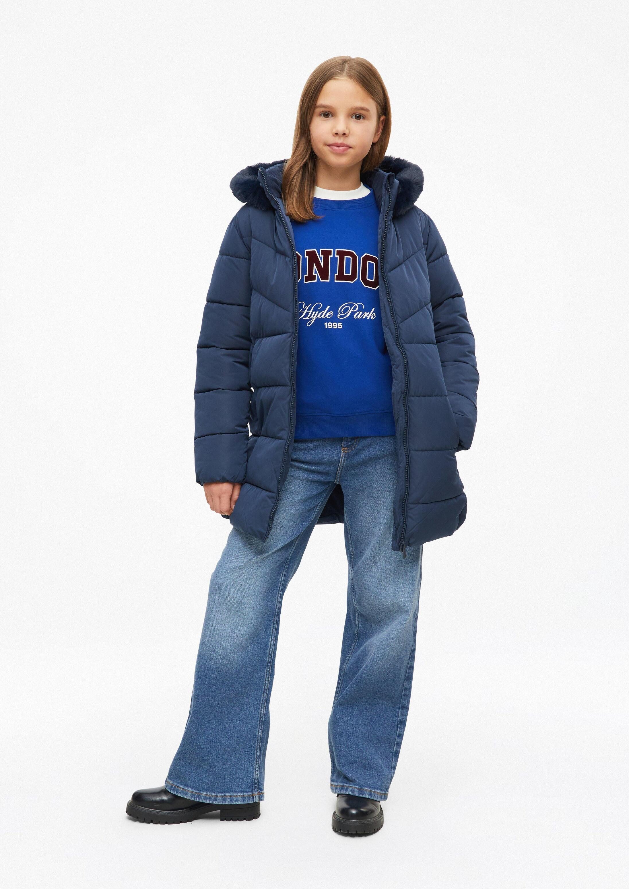 s.Oliver Winterjacke Outdoor-Mantel Wetterfester Wintermantel mit Plüsch-Detail – Bild 3 von 5