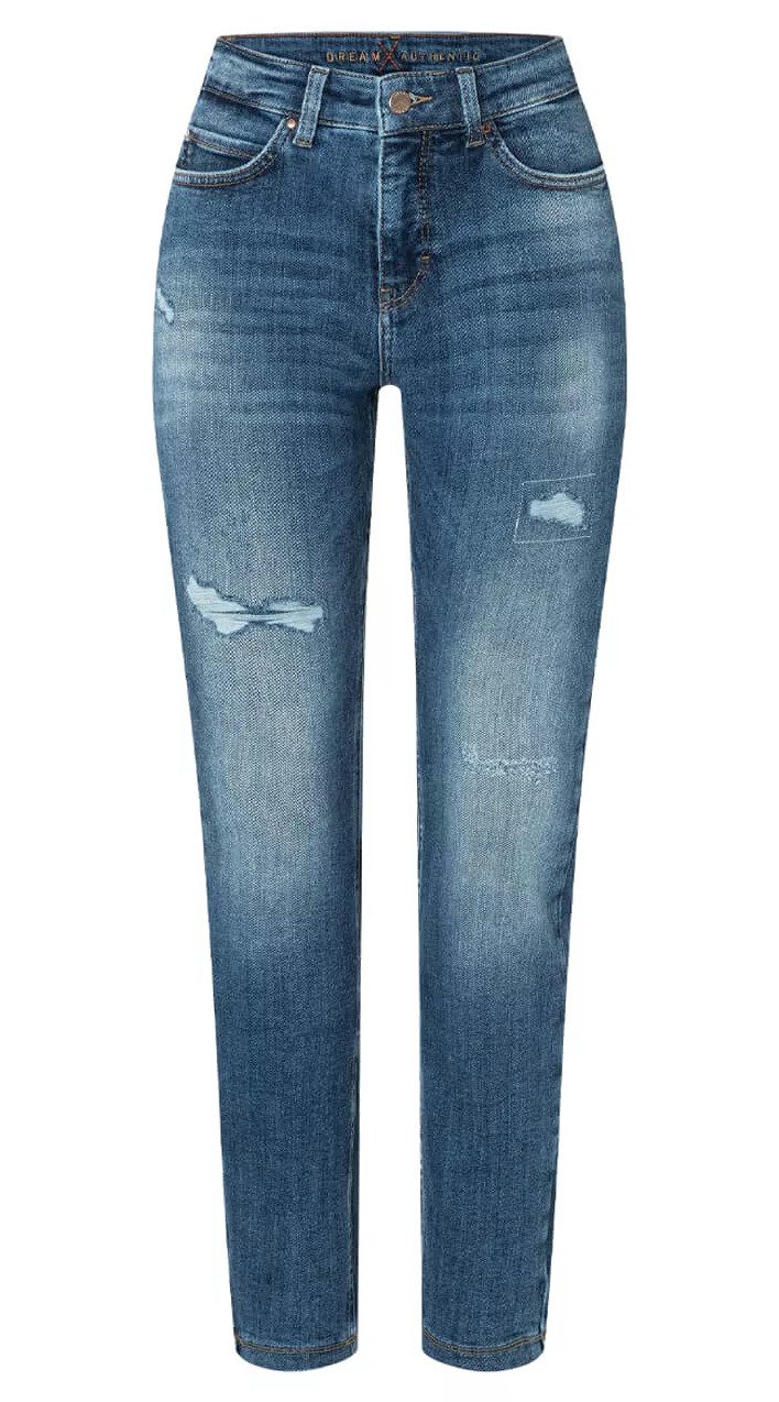 MAC Skinny-fit-Jeans 5457-90-0358-D547, Dream Skinny authentic im Destroy-look Destroyed Look