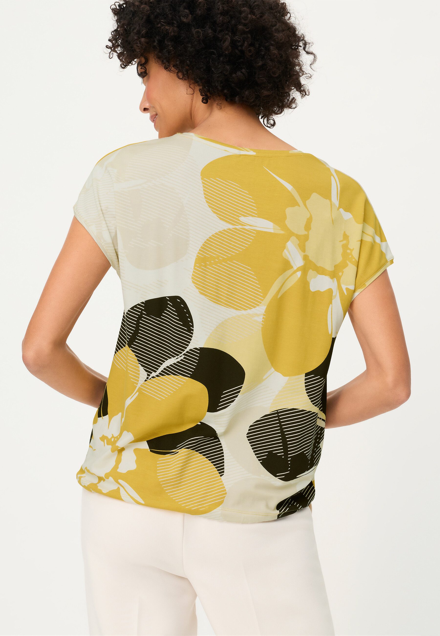 Olsen T-Shirt Shirt mit Panneaux-Print günstig online kaufen