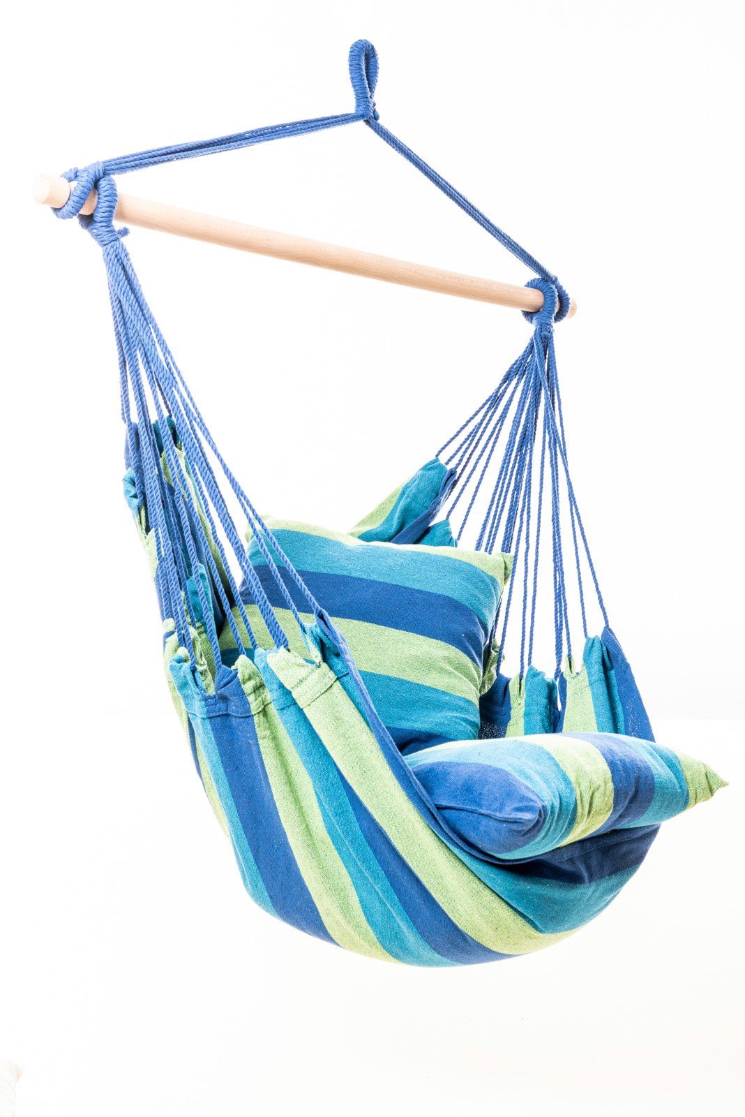 Hängematte Hängesessel Relax IV blau 100 % Baumwolle Hängesit