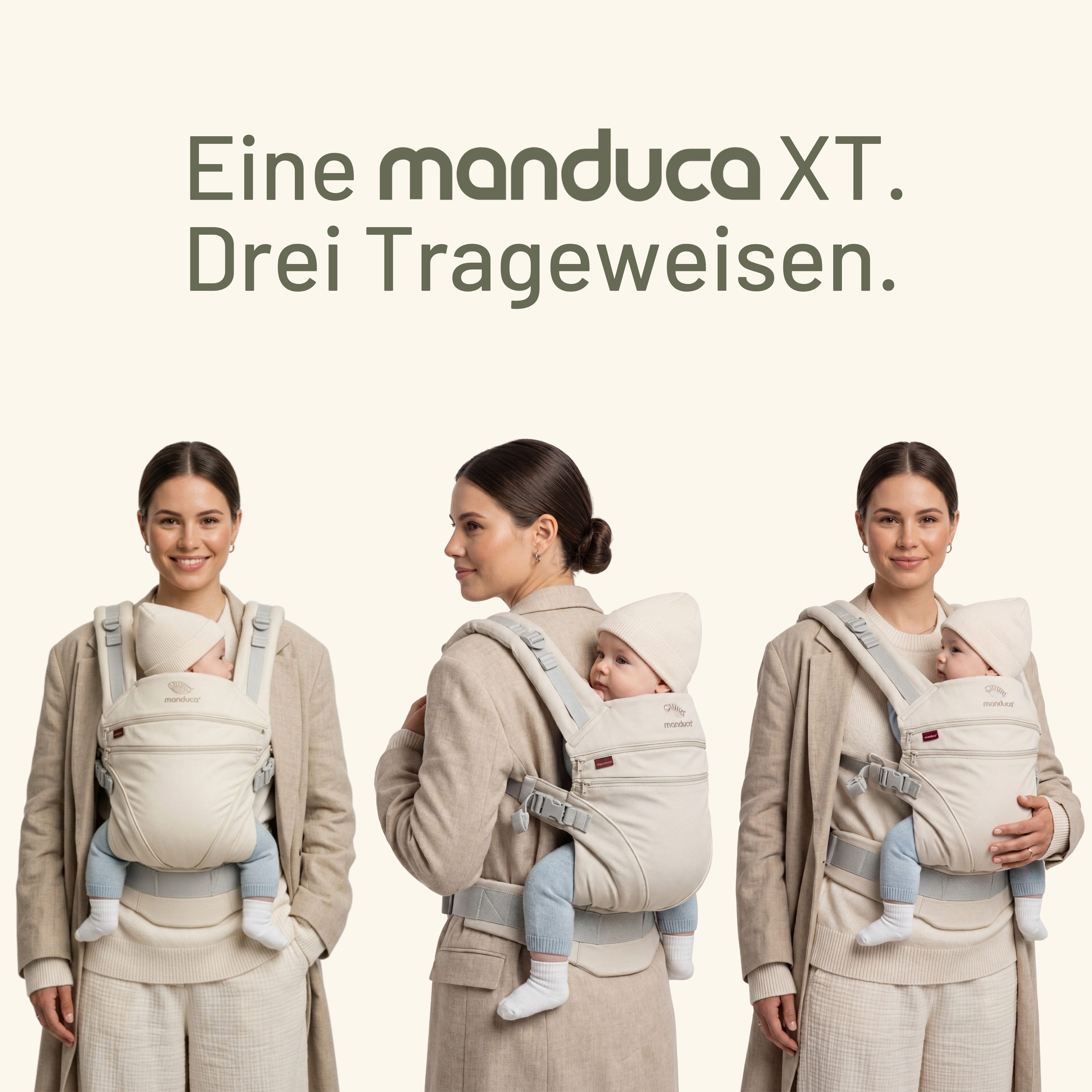 manduca Babytrage manduca Babytrage XT, Verwendbar ab Geburt für Kinder mit 3,5 bis 20 kg Körpergewicht – Bild 5 von 5