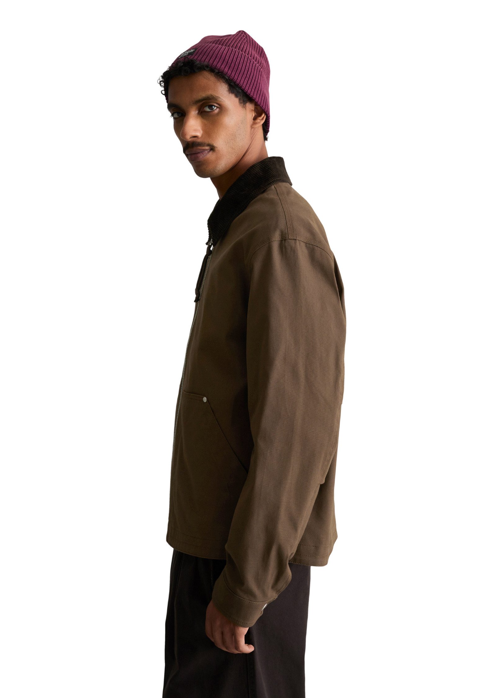 Marc O'Polo DENIM Outdoorjacke aus recyceltem Baumwoll-Canvas