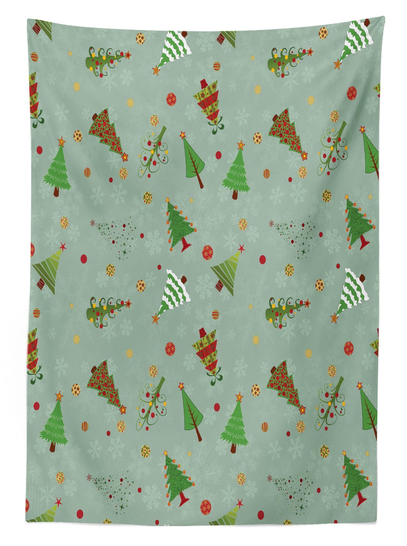 Klare Waschbar Abakuhaus Feiertags-Baum-Muster den Außen Tischdecke geeignet Bereich Farben, Weihnachten Farbfest Für
