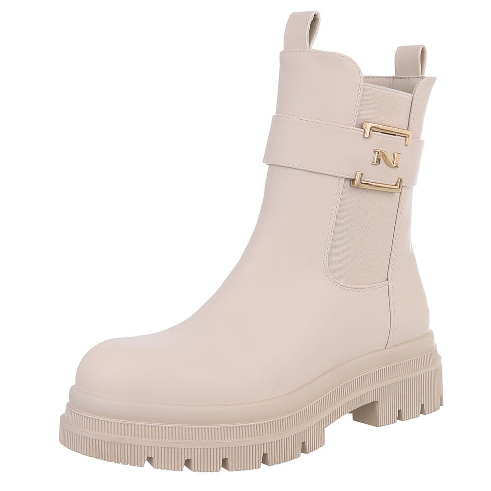 Ital-Design Moderne Damen-Stiefelette mit Schnalle für günstig online kaufen