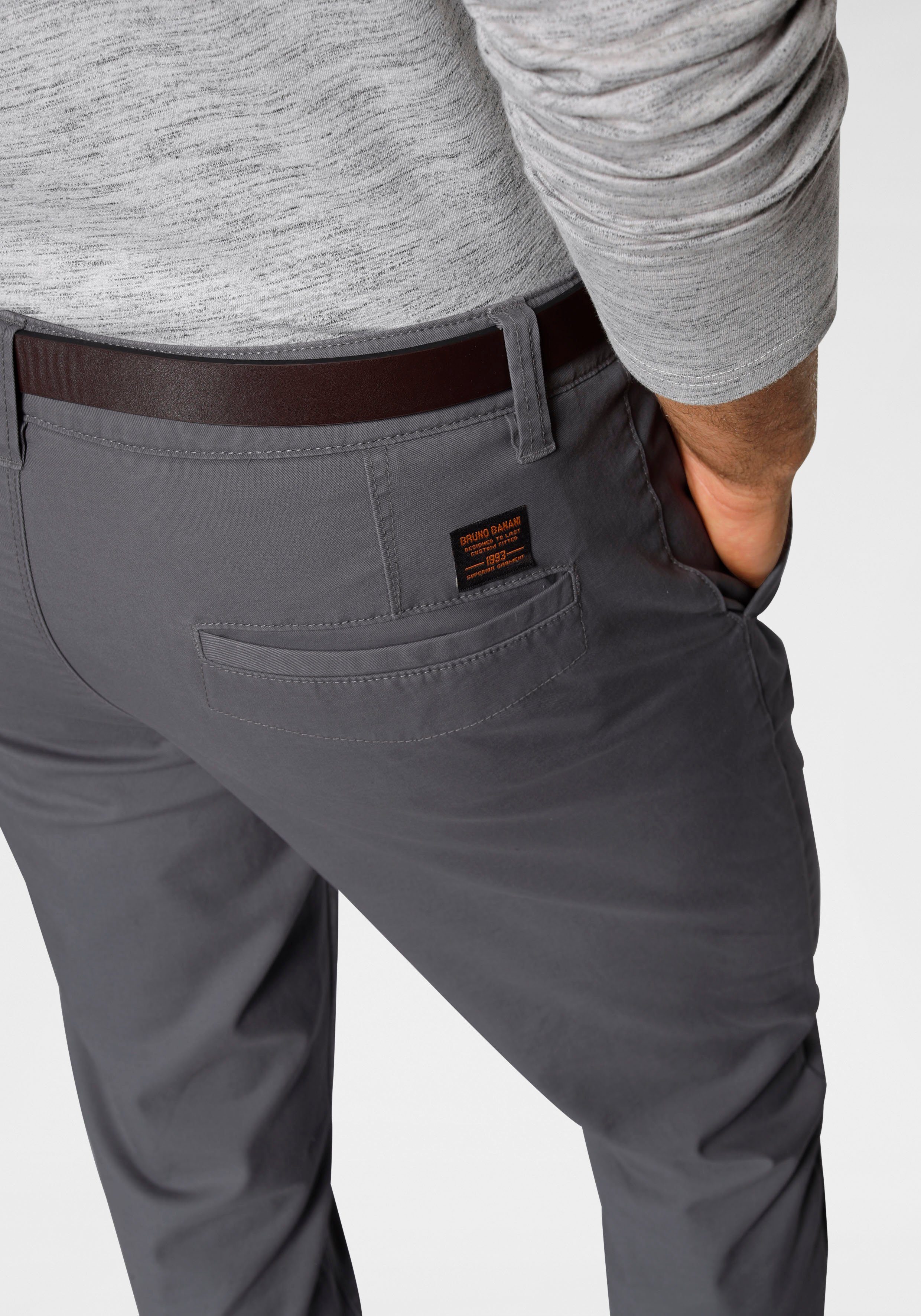Bruno Banani Chinohose (Set, mit abnehmbarem Gürtel)