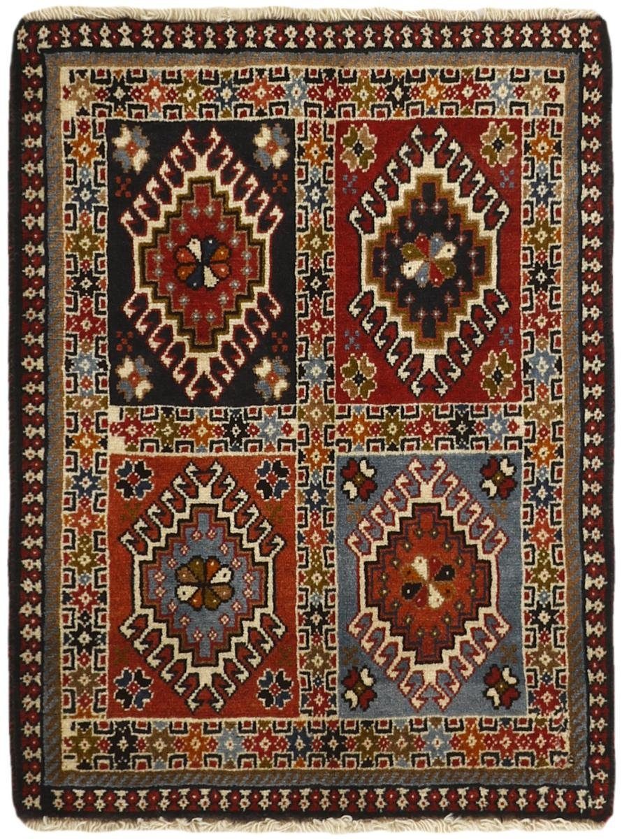 Orientteppich Yalameh 62x81 Handgeknüpfter Orientteppich / Perserteppich, Nain Trading, rechteckig, Höhe: 12 mm