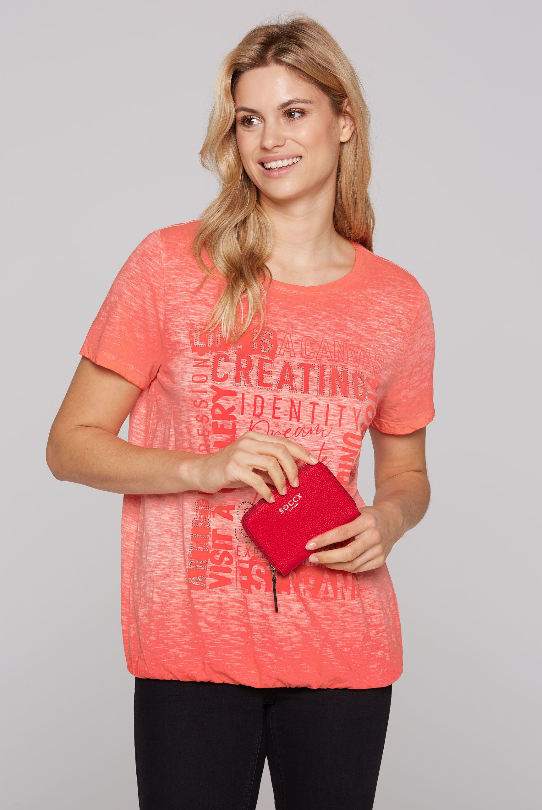 SOCCX Geldbörse, Logo-Print