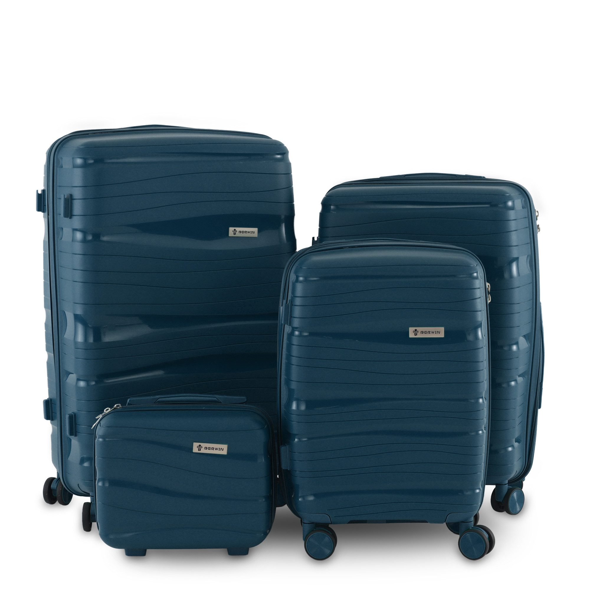 Trolleyset mit Beautycase Modell Torna Ocean Petrol