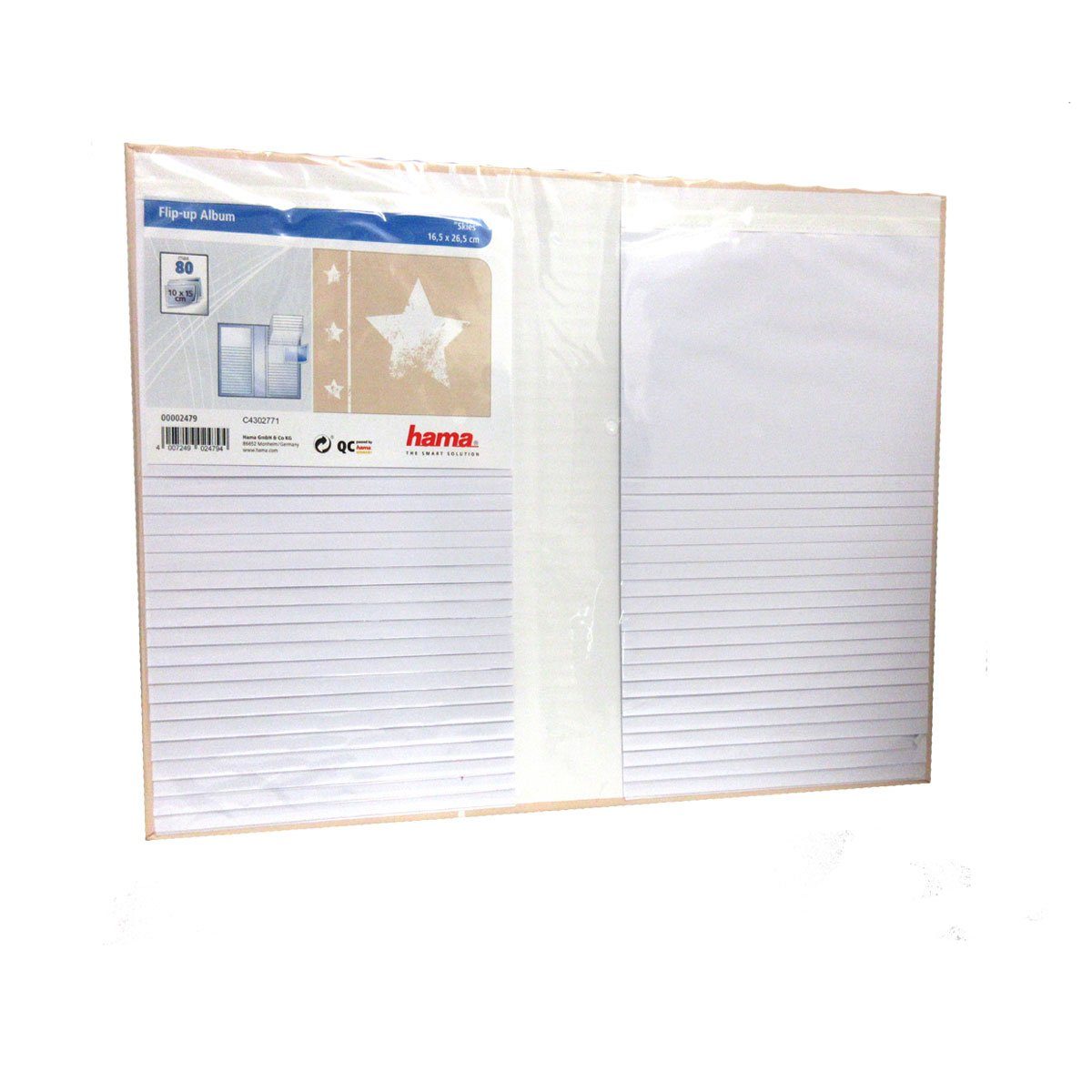1A PHOTO PORST Einsteck-Fotoalbum 5 x Flipalbum Hama Skies beige 10x15 cm für 80 Fot