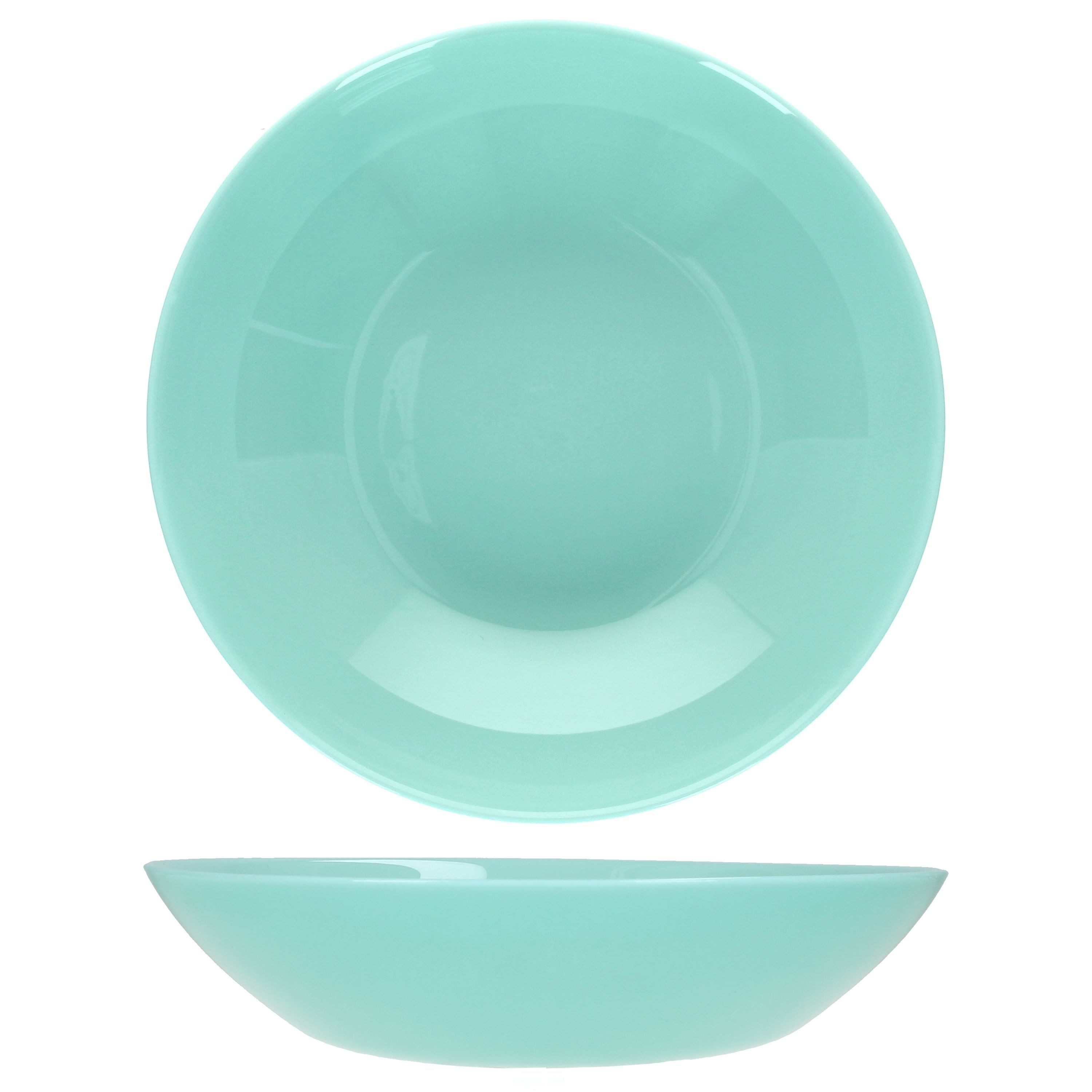 MamboCat Suppenteller MamboCat 6x Mint Suppenteller 420ml Ø 20,3 cm Glas Teller tief Salat – Bild 4 von 5