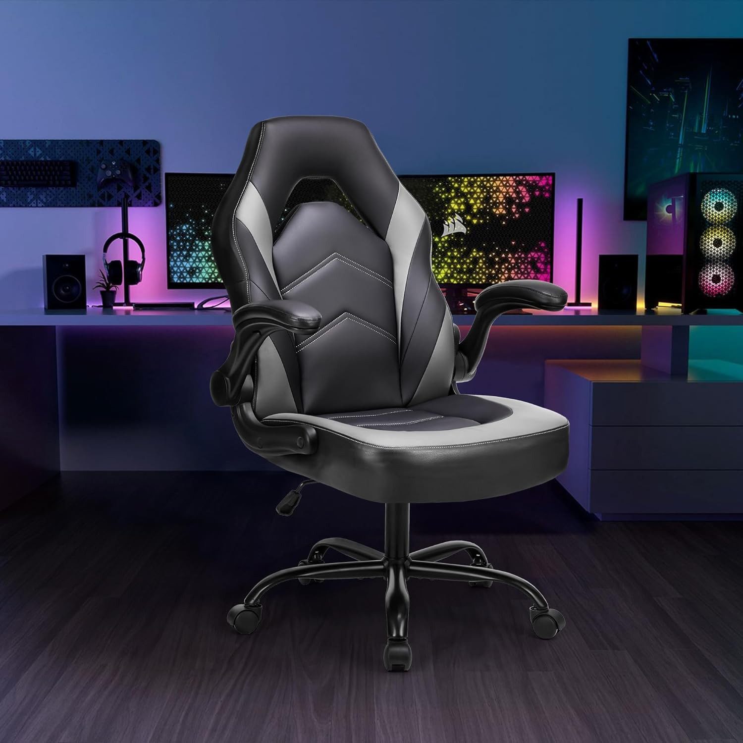 DUMOS Gaming-Stuhl E-Sports-Stuhl,ergonomischer Bürostuhl, Kunstleder PC-St günstig online kaufen