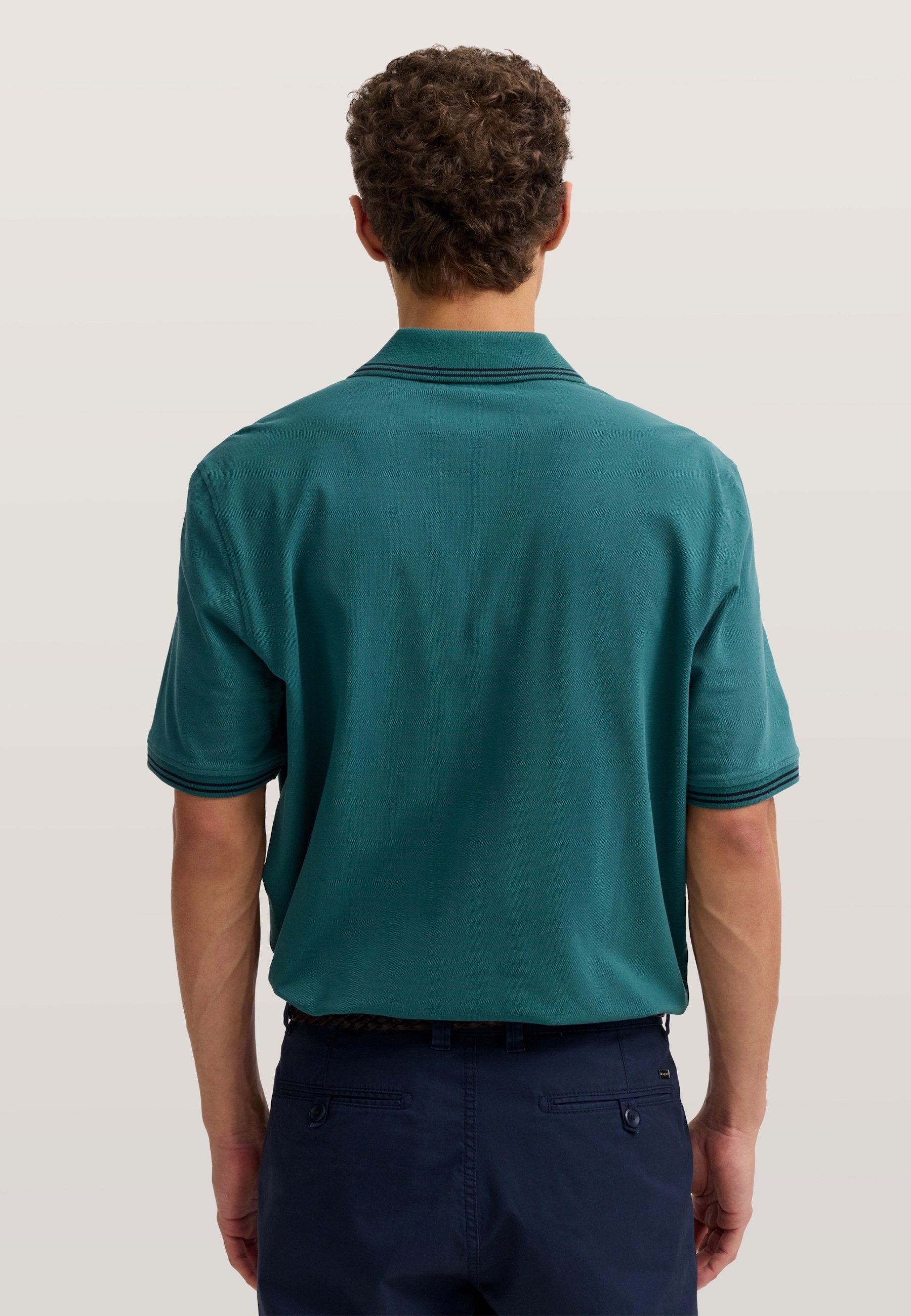 bugatti Poloshirt Modern Fit aus reiner Baumwolle