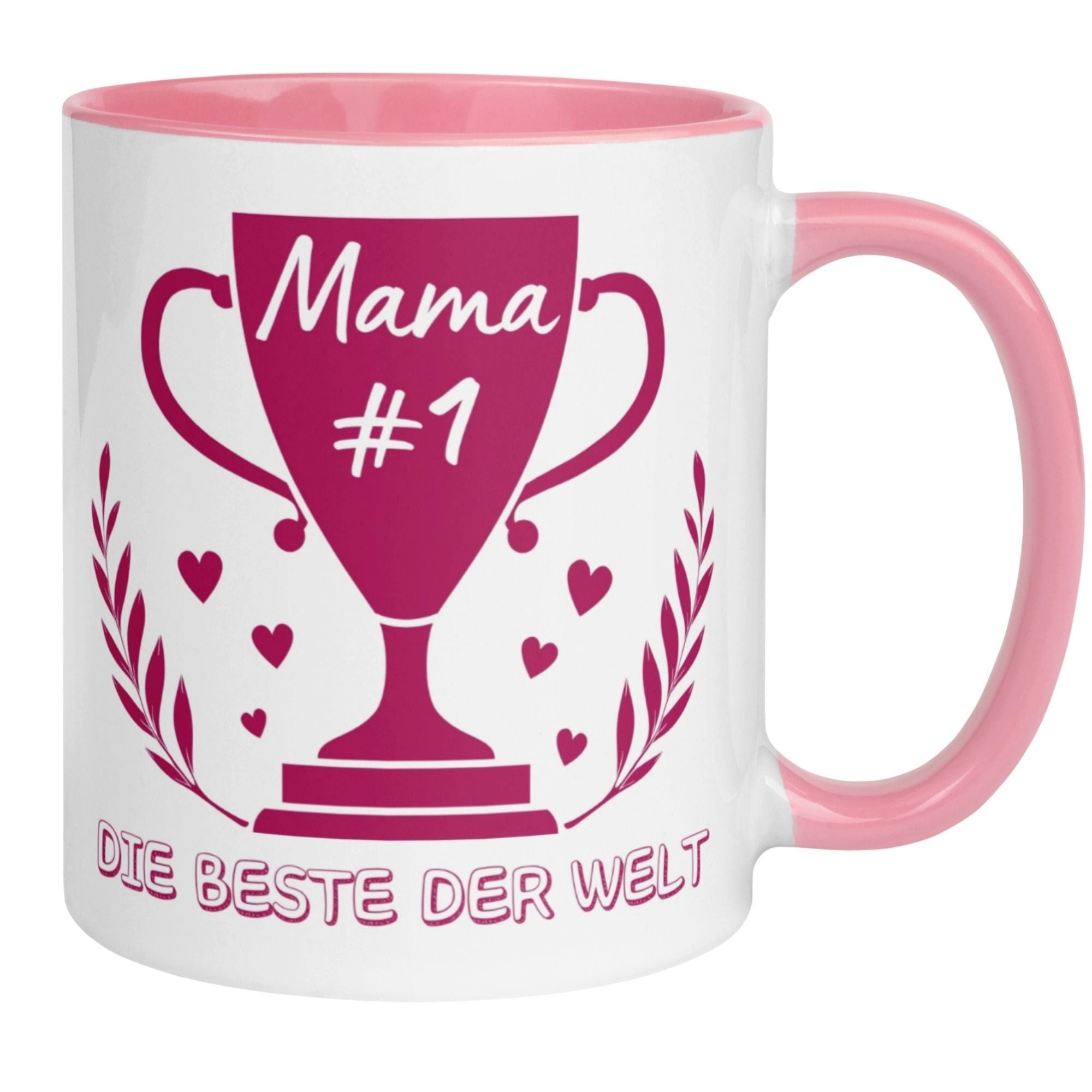 Momentals Tasse Mama – „Die Beste der Welt“ – Geschenk Becher Geburtstag Muttertag, Beidseitiger Druck · Links- & Rechtshänder · Spülmaschinenfest