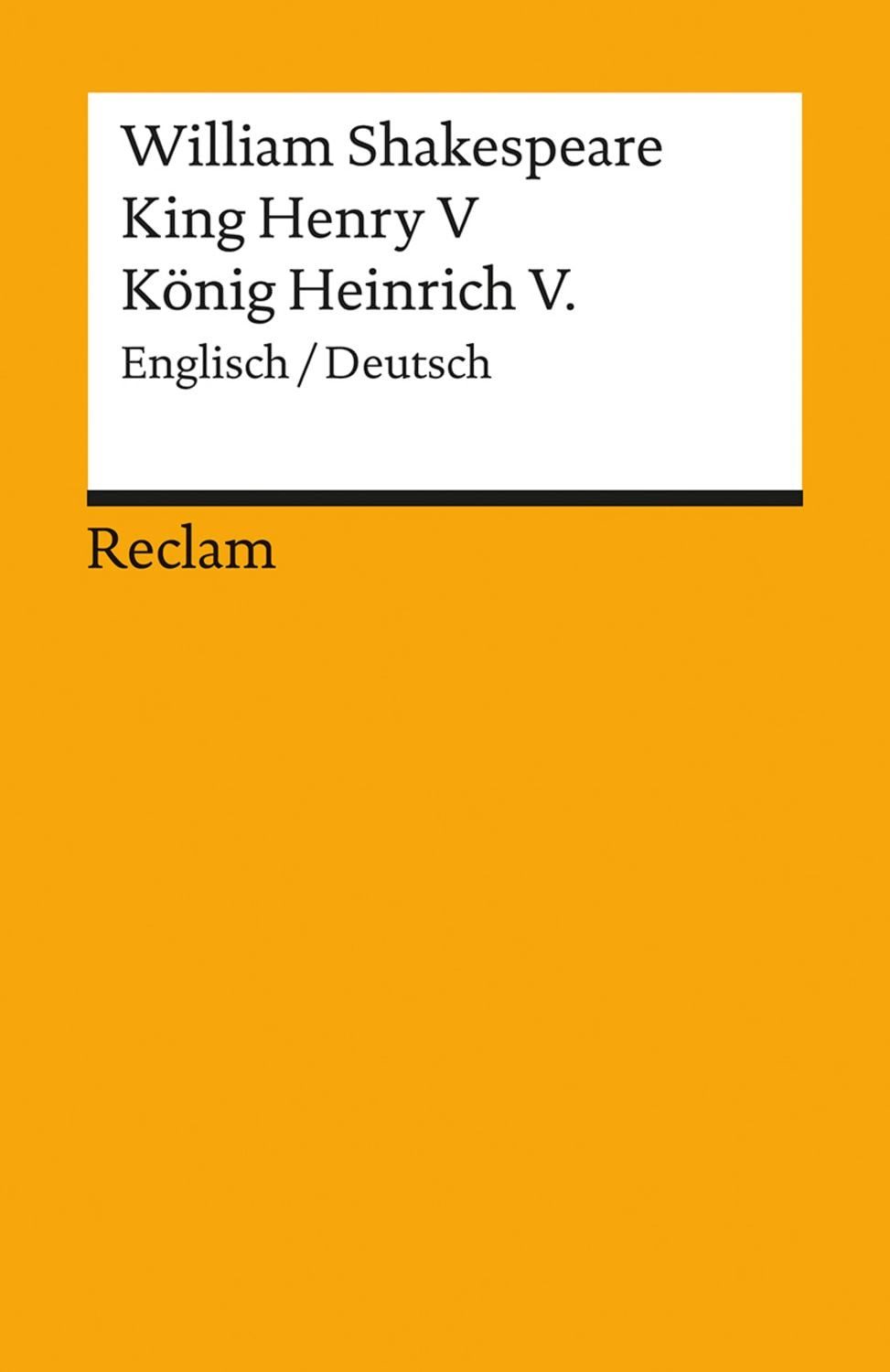 King Henry V / König Heinrich V. / William Shakespeare