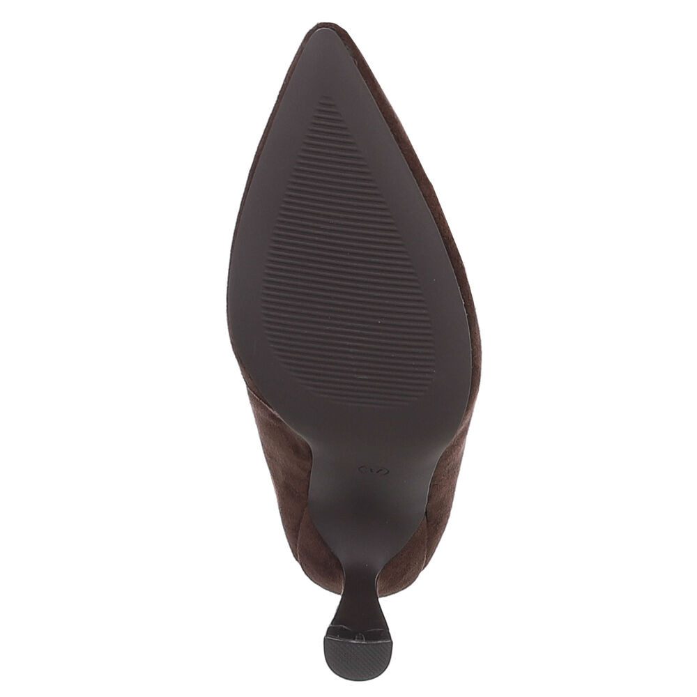 Ital-Design Moderne Damenstiefel mit elegantem Design und Komfort Stiefel (91117002) Pfennig-/Stilettoabsatz Stiefel in Dunkelbraun