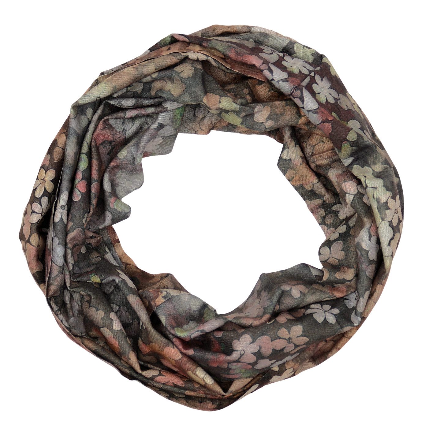 MIRROSI Loop Damen Schal mit Blümchen-Muster günstig online kaufen
