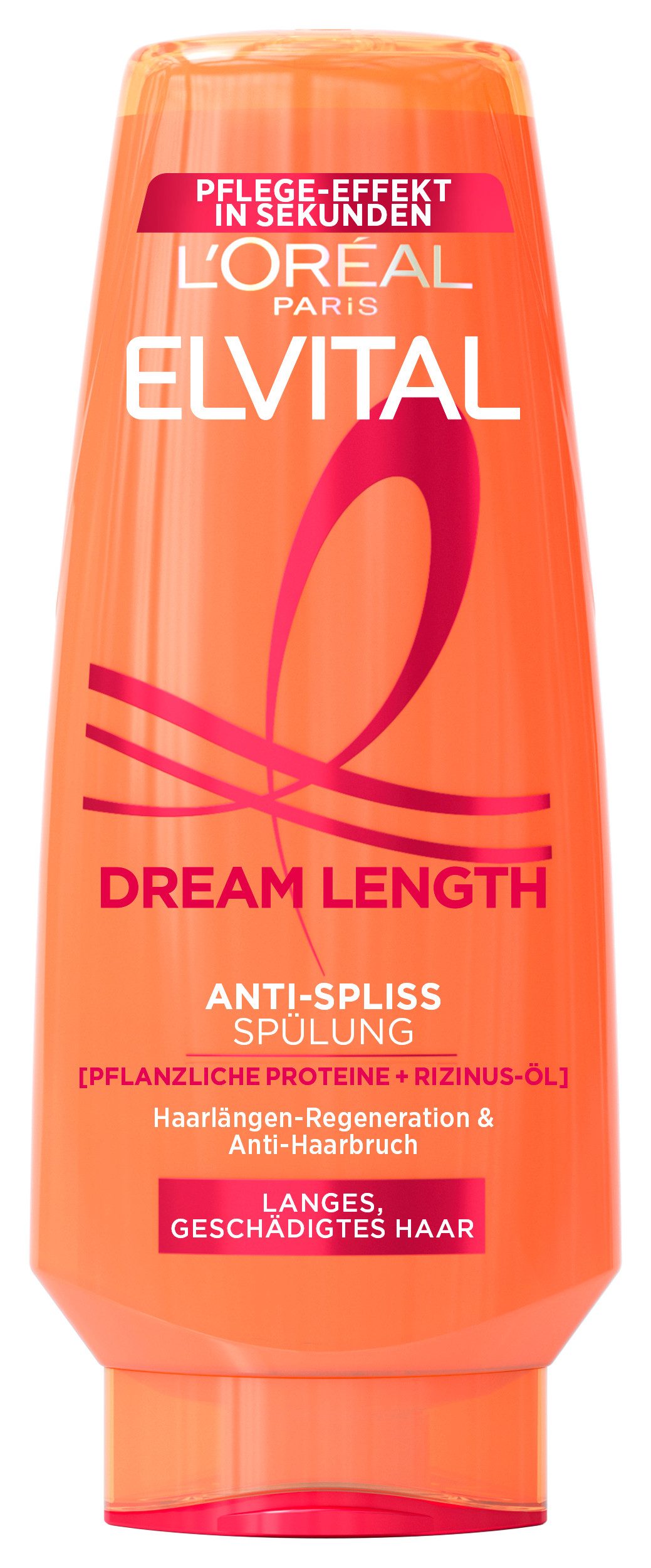 L'ORÉAL PARIS Haarspülung L'Oréal Paris Elvital Dream Length Spülung, Packung, 6-tlg., Stärkt das Haar gegen Haarbruch, sorgt für Glanz und Spannkraft.