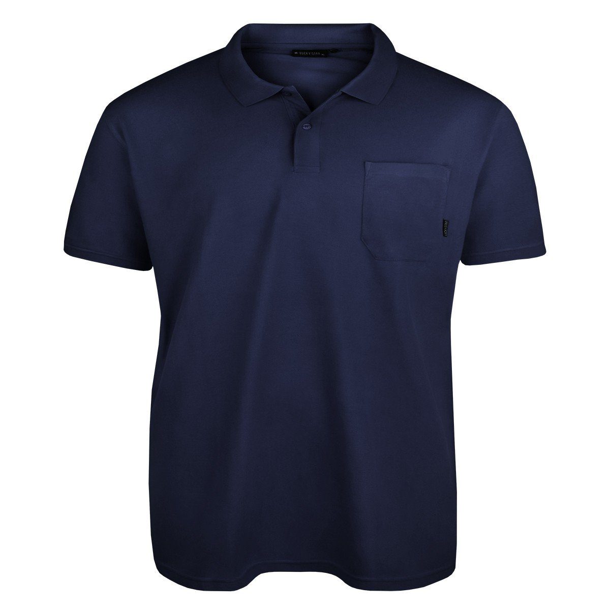 Lucky Star Poloshirt Kurzgrößen Pique Poloshirt günstig online kaufen