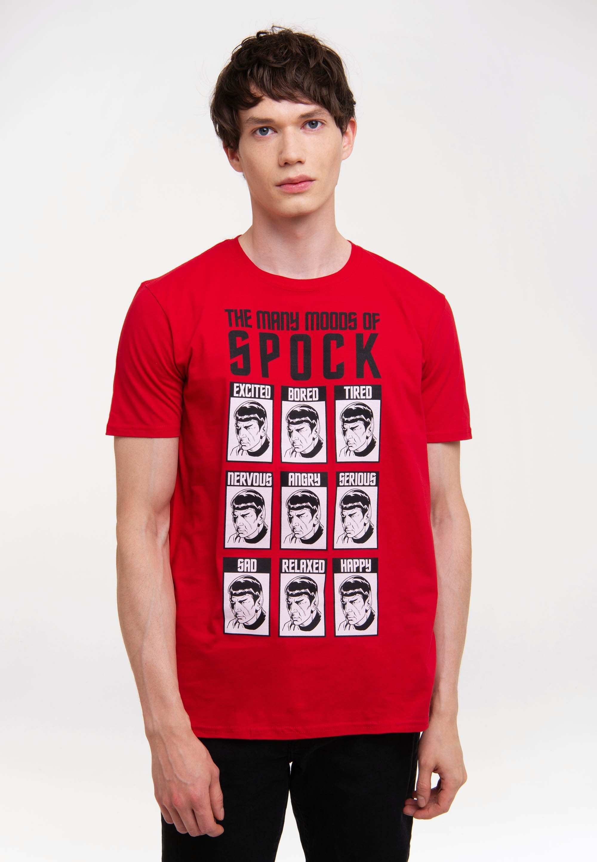 LOGOSHIRT T-Shirt Trek Star mit Spock-Print