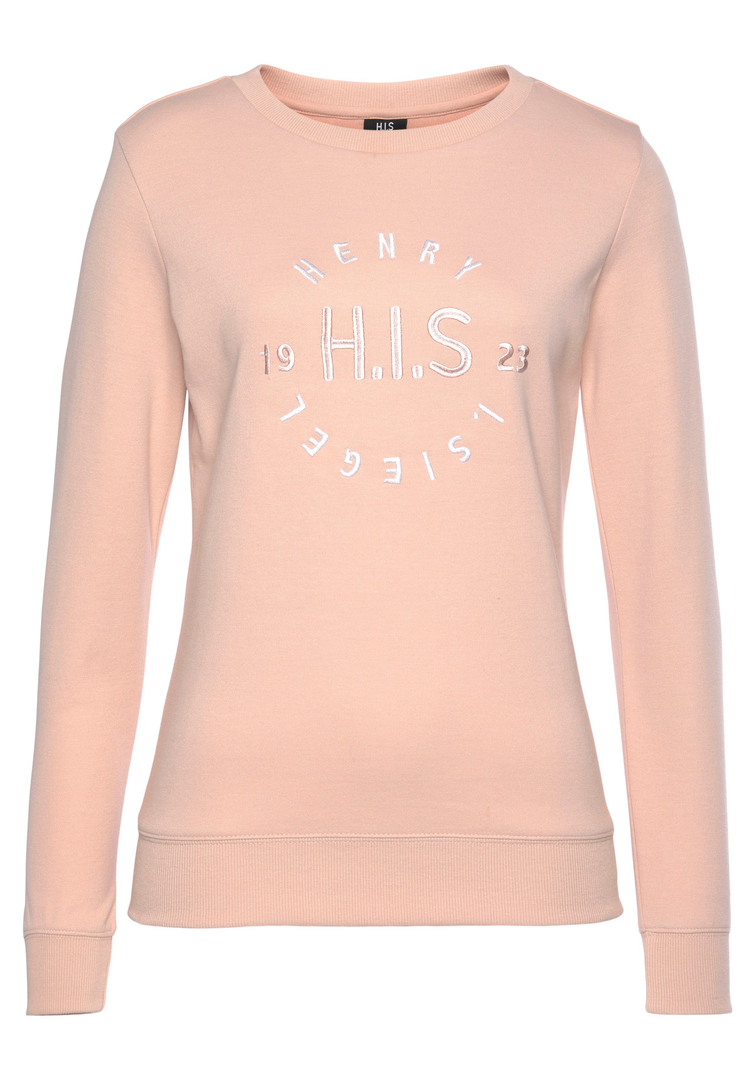 H.I.S Sweatshirt, mit großer Logo Stickerei, Loungewear günstig online kaufen