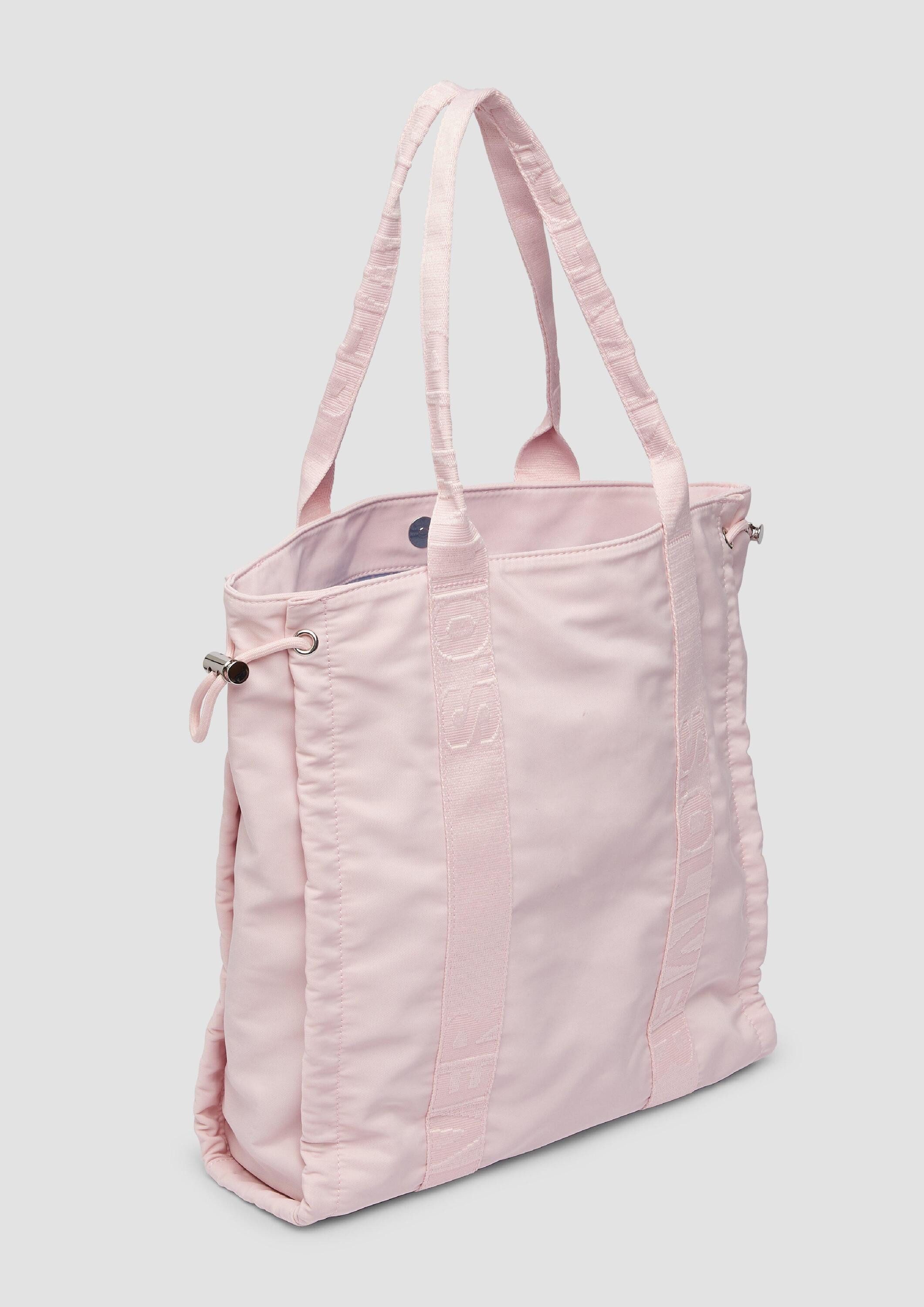 s.Oliver Shopper Tasche, Shopper mit Logo und Kordelzug-Details