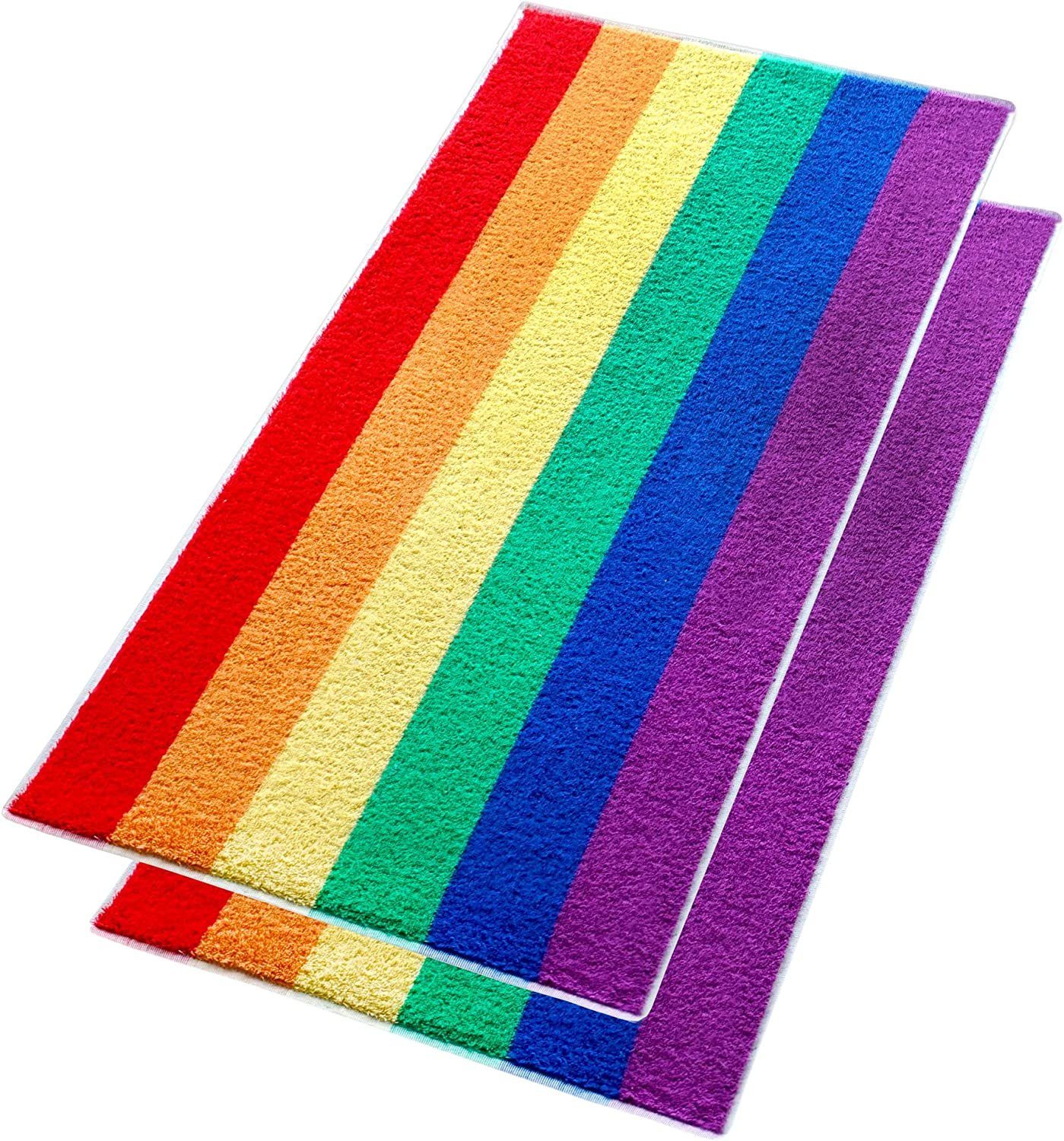 buntes Handtuchset Streifen Lashuma (2-St), Frottee cm mit Handtücher Regenbogen, Frottee 50x100
