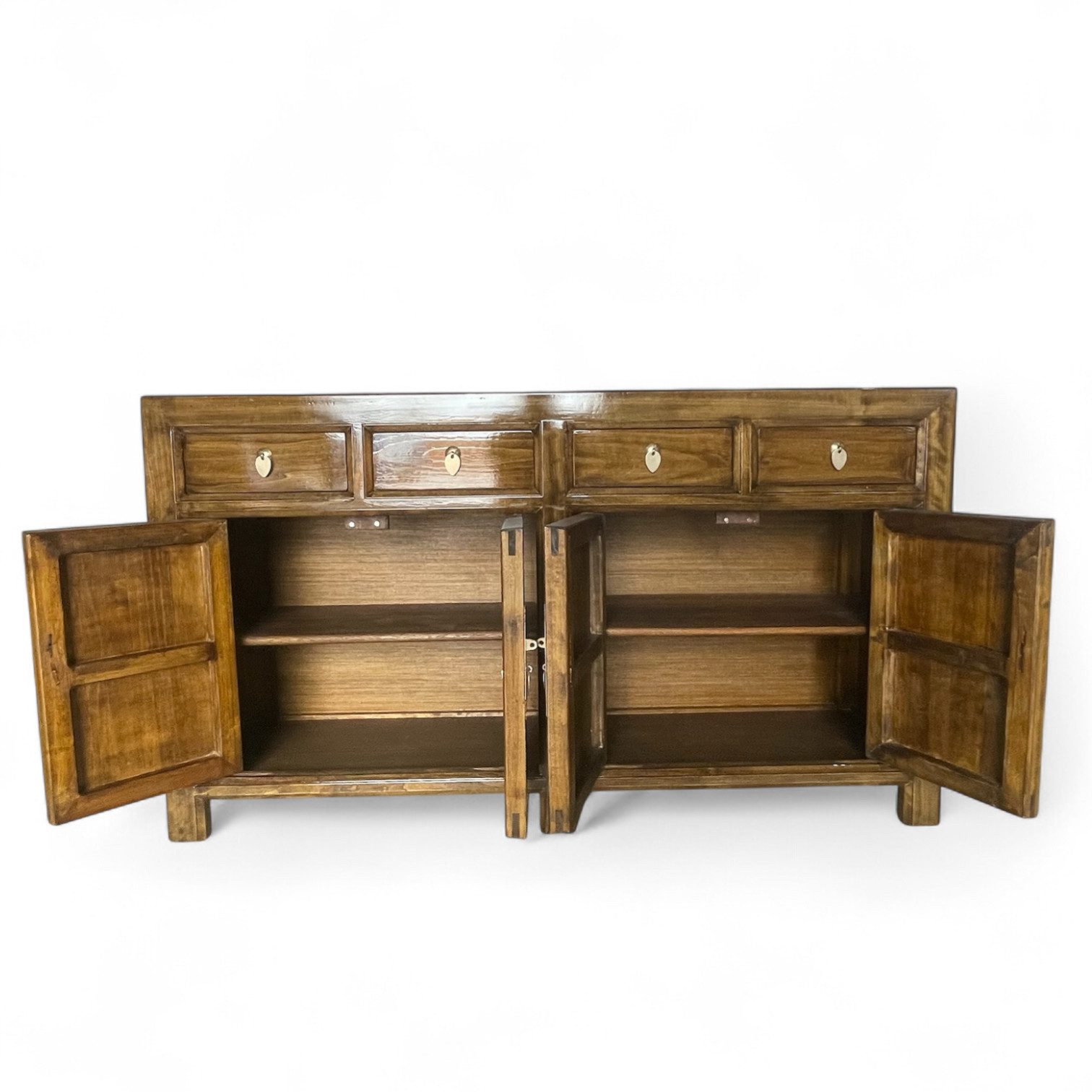 OPIUM OUTLET Sideboard Vintage Kommode Buffet fernöstlich (Asia Möbel komplett montiert, chinesisch asiatisch orientalisch), Schrank Hochzeitsschrank Anrichte