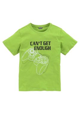 KIDSWORLD T-Shirt & Bermudas CAN´T GET ENOUGH - Spruch (Set, 2-tlg) Gamer-Print