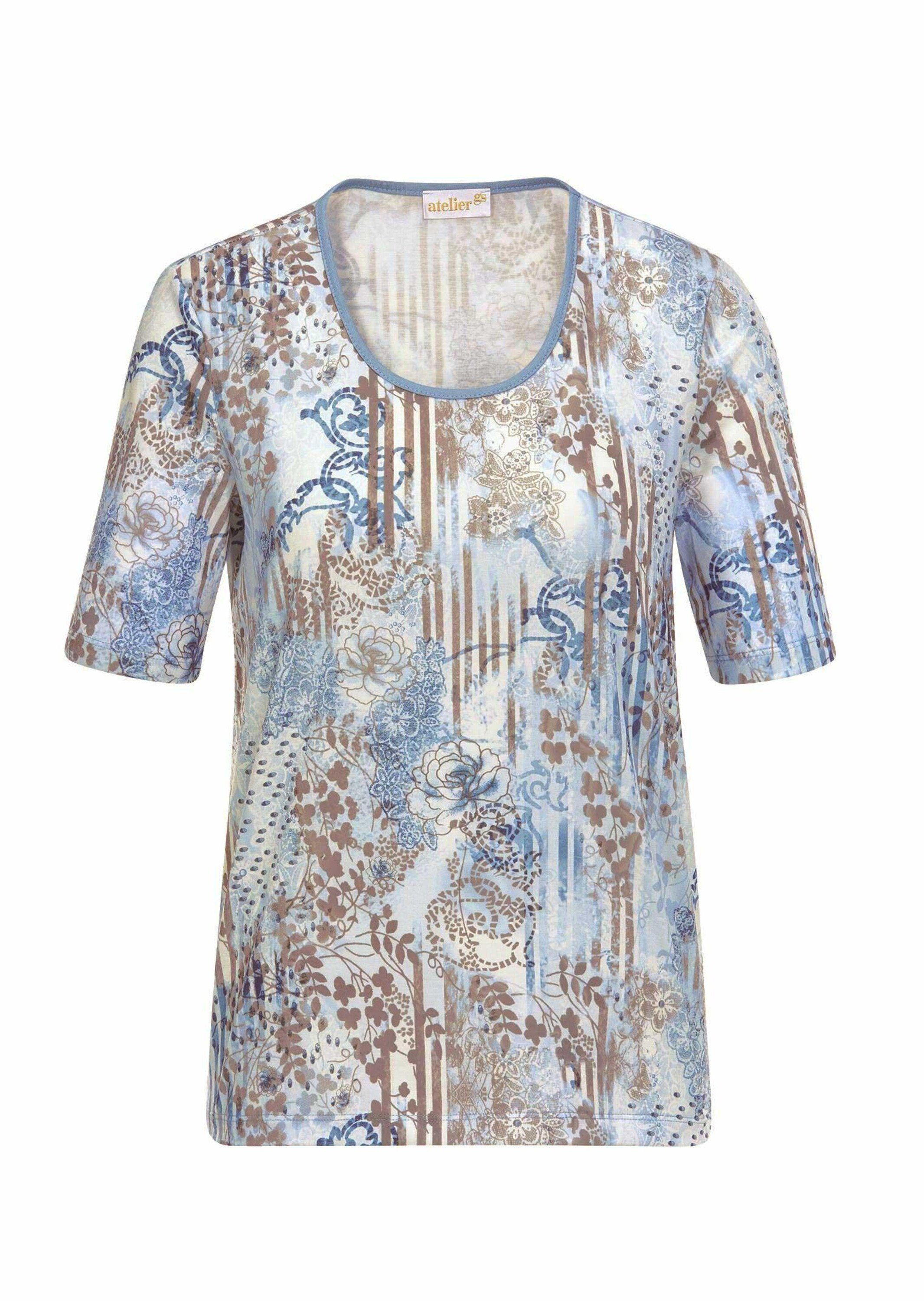 Print-Shirt Bequemes Druckshirt im Mustermix