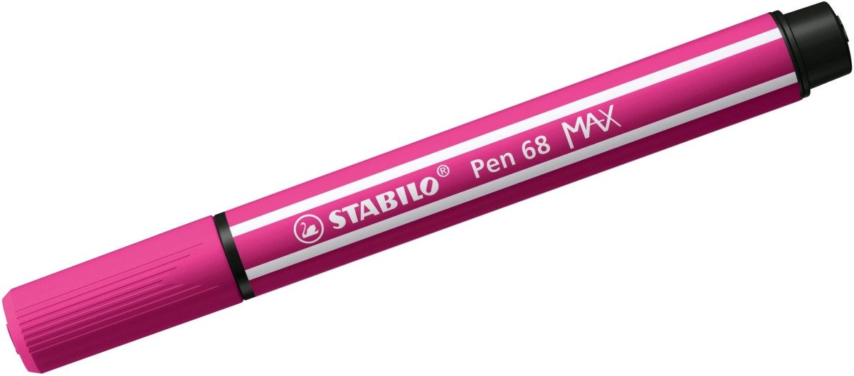 STABILO Filzstift Fasermaler Pen 68 Max Keilspitze rosarot