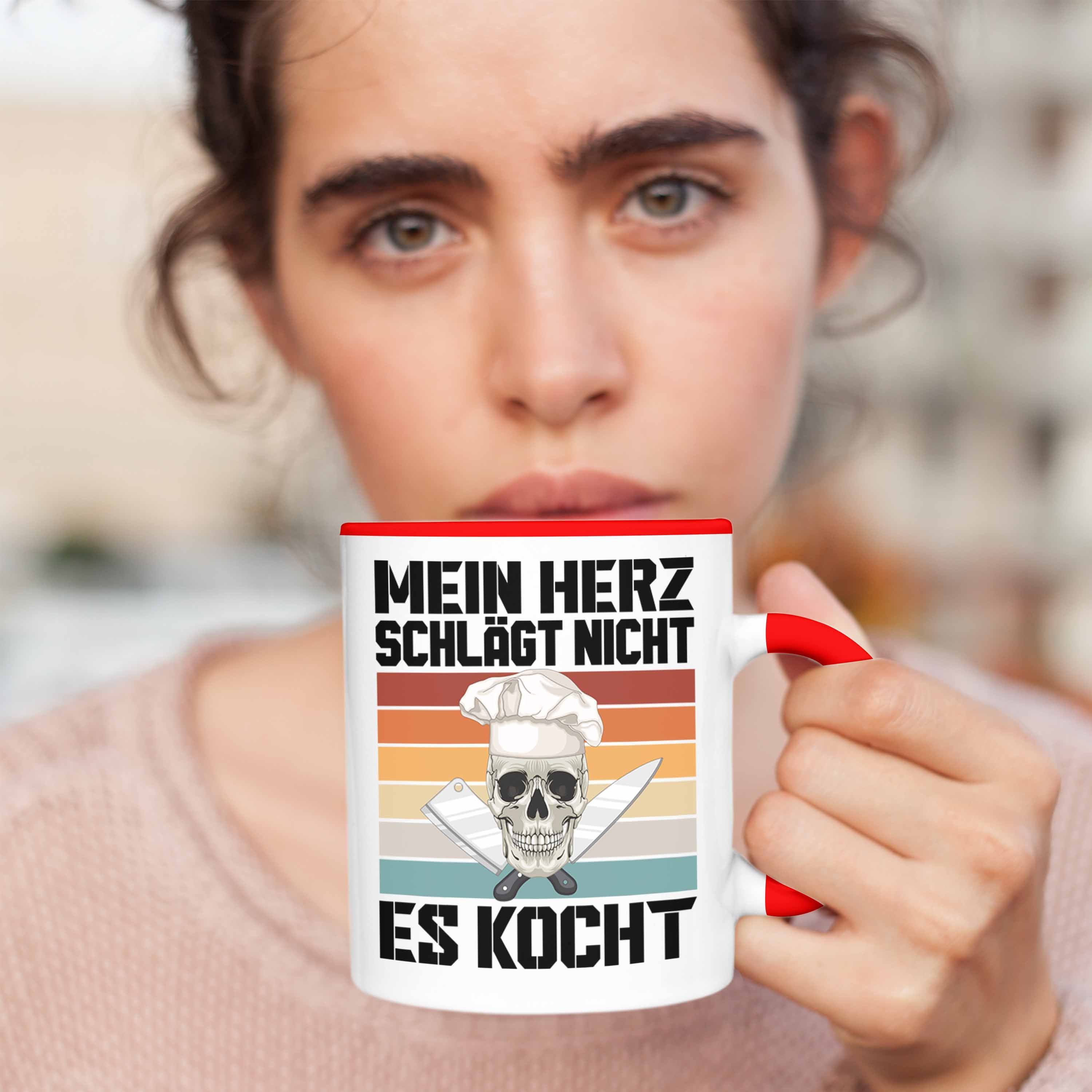 Koch Trendation Männer Rot Koch Köchin Lustig Trendation Geschenk - Geschenkidee für Tasse Tasse Geschenke
