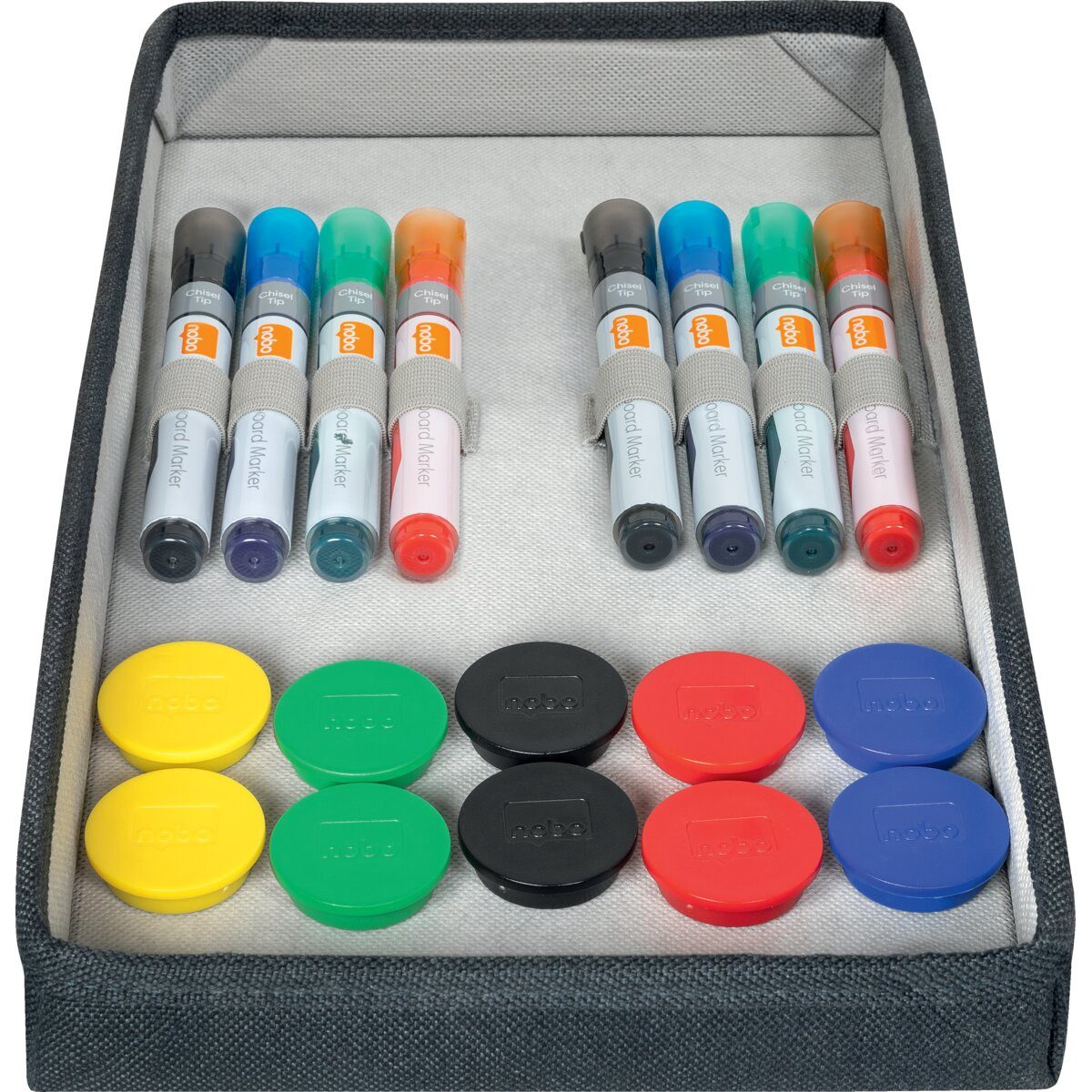 NOBO Magnettafel Whiteboard Zubehör-Tasche grau