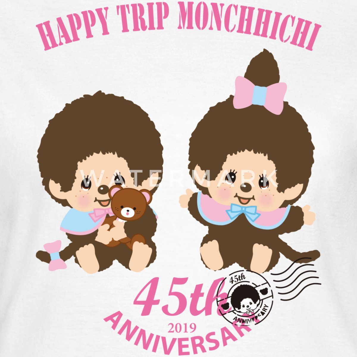 Spreadshirt T-Shirt Monchhichi 45 Jahre Geburtstag günstig online kaufen