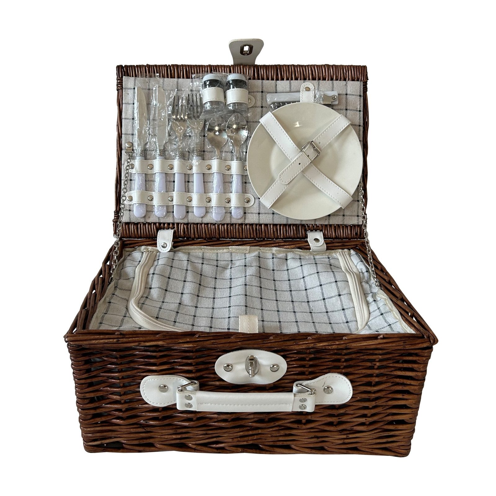 Picknickkorb Picknickkorb für 2 Personen Finie Braun