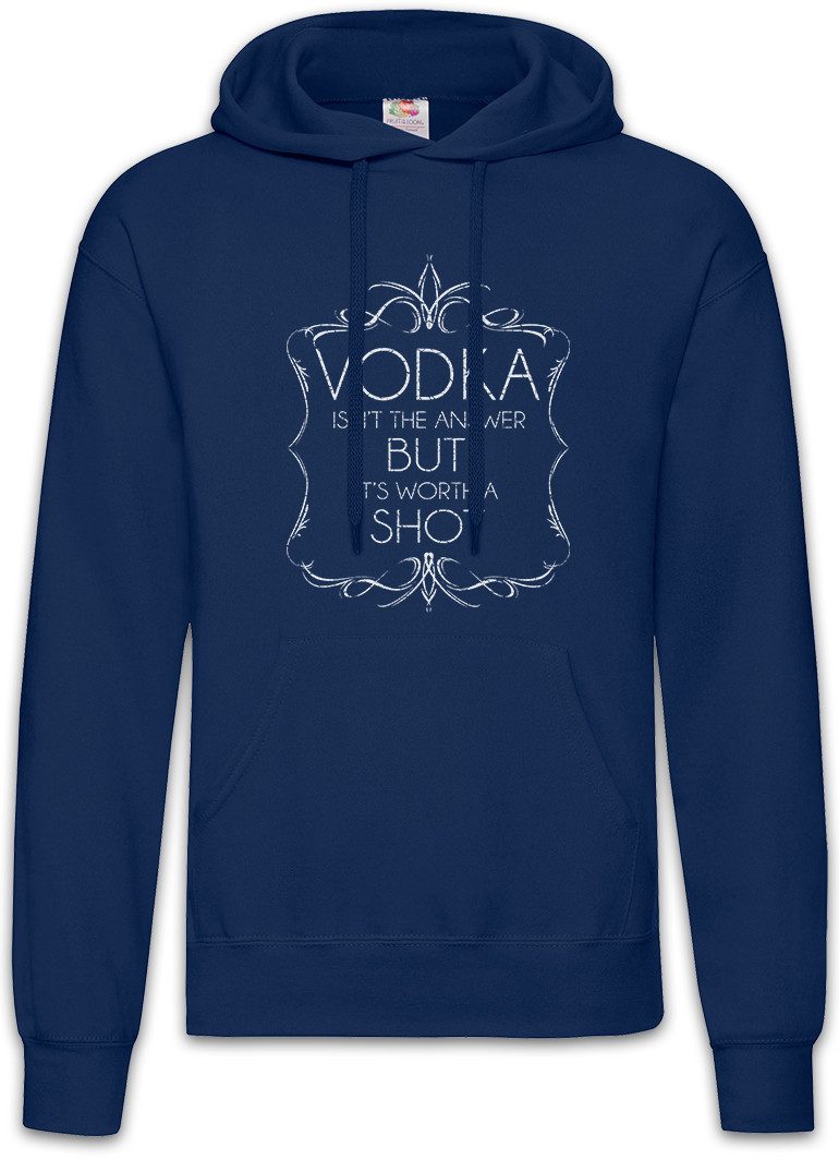 Hoodie Vodka Isn't The Answer Herren Hoodie Party Disco Alkohol Beer Get