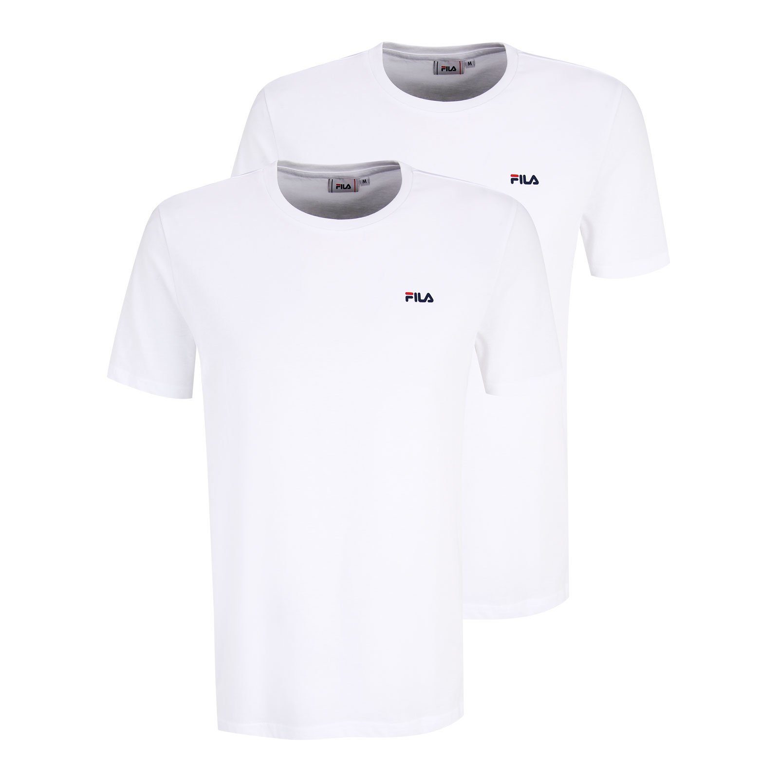 Fila T-Shirt 2er Pack Brod Tee aus weichem Baumwolljersey 13108 white / white