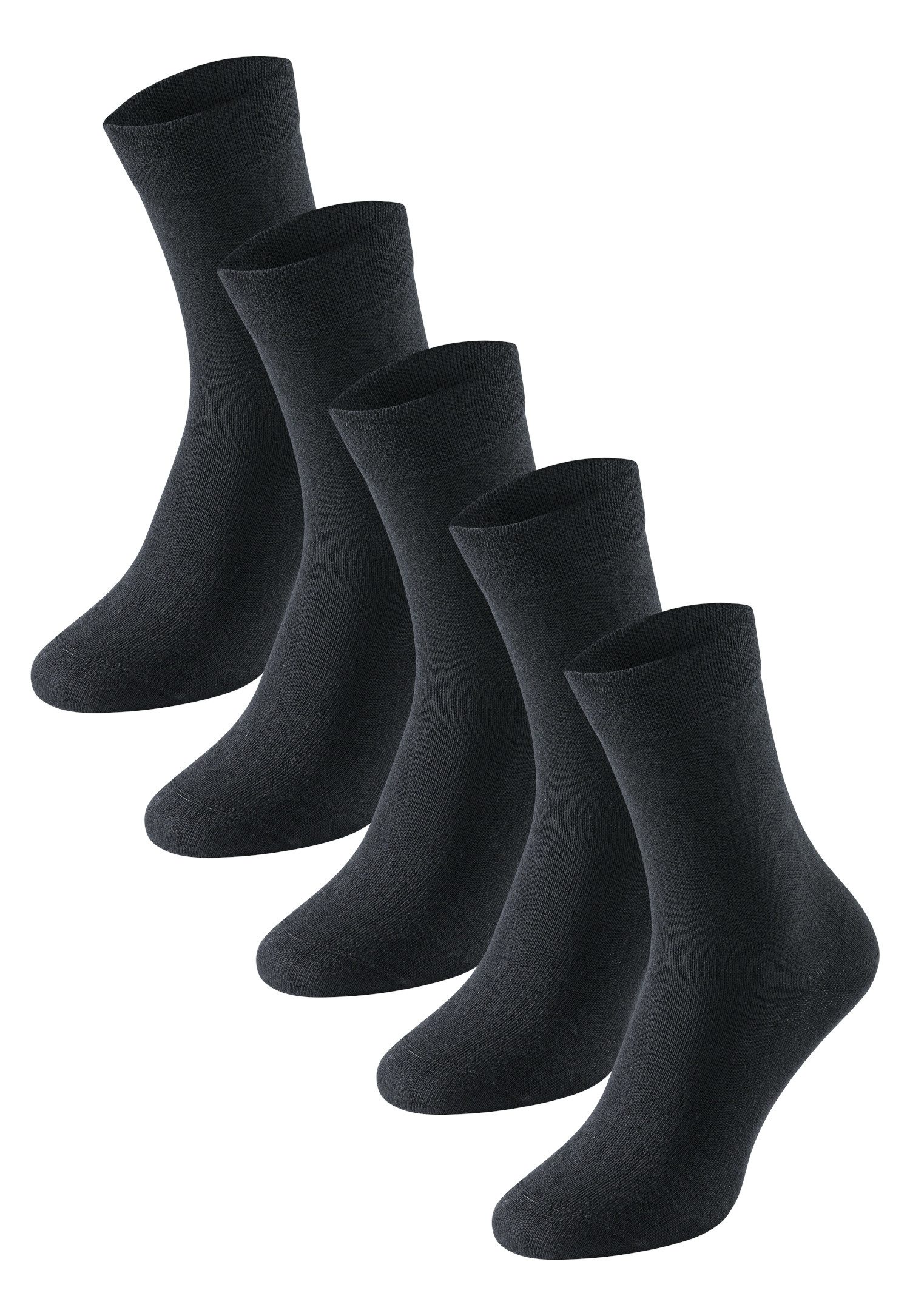 Schiesser Socken Bluebird (5-Paar, 5 Paar) mit druckfreiem Bund