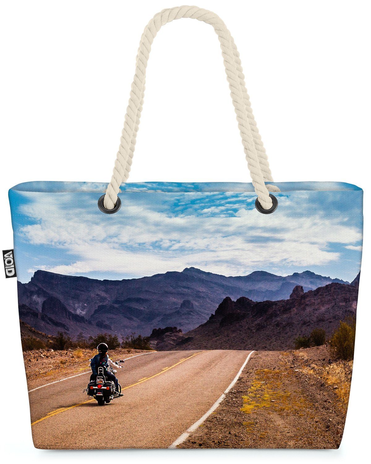 VOID Strandtasche (1-tlg), Biker Highway Motorrad Amerika USA road trip ausflug reiseführer reis