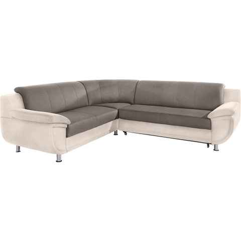 TRENDMANUFAKTUR Ecksofa Rondo 3, L-Form, wahlweise mit Federkern, wahlweise mit Bettfunktion