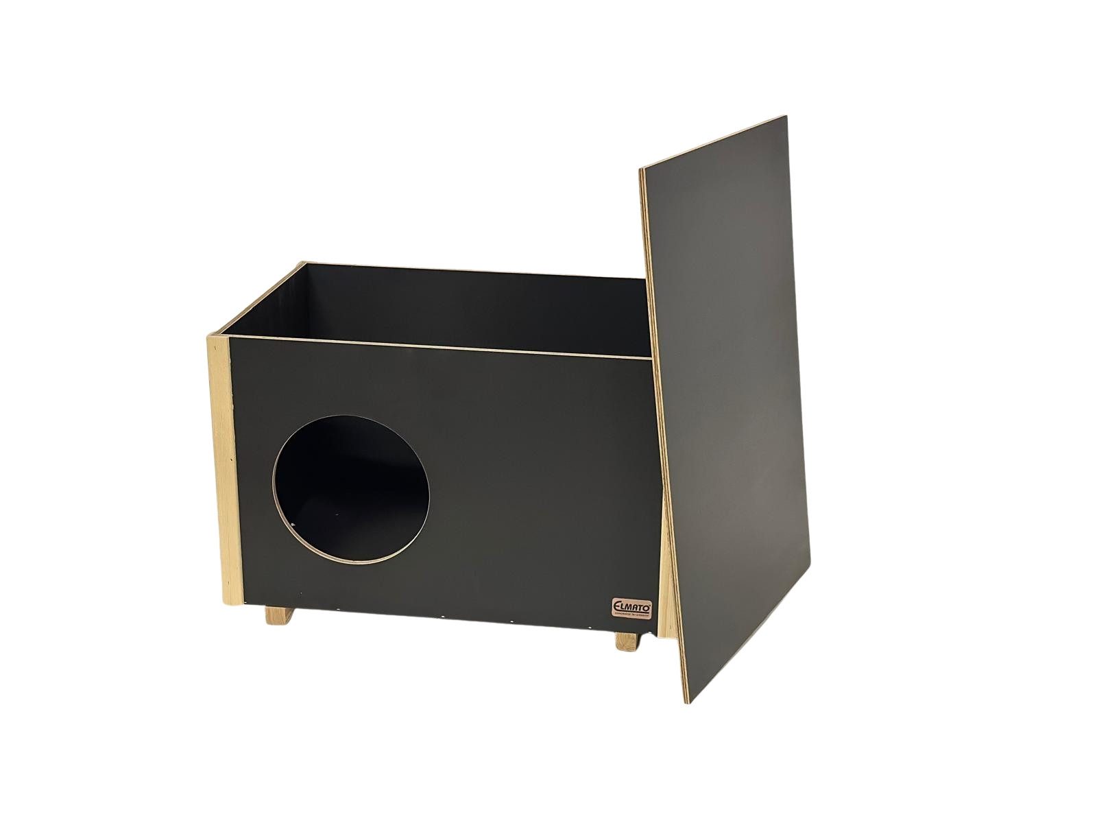 ELMATO Katzenzelt Elmato 10723 Outdoor Katzenhaus Hütte wetterfest, 60x40x40cm