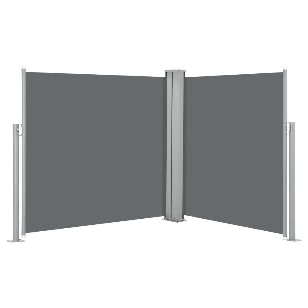 vidaXL Seitenmarkise 100 x 600 cm Sichtschutz Windschutz Sonnenschutz Seitenmarkise Auszieh