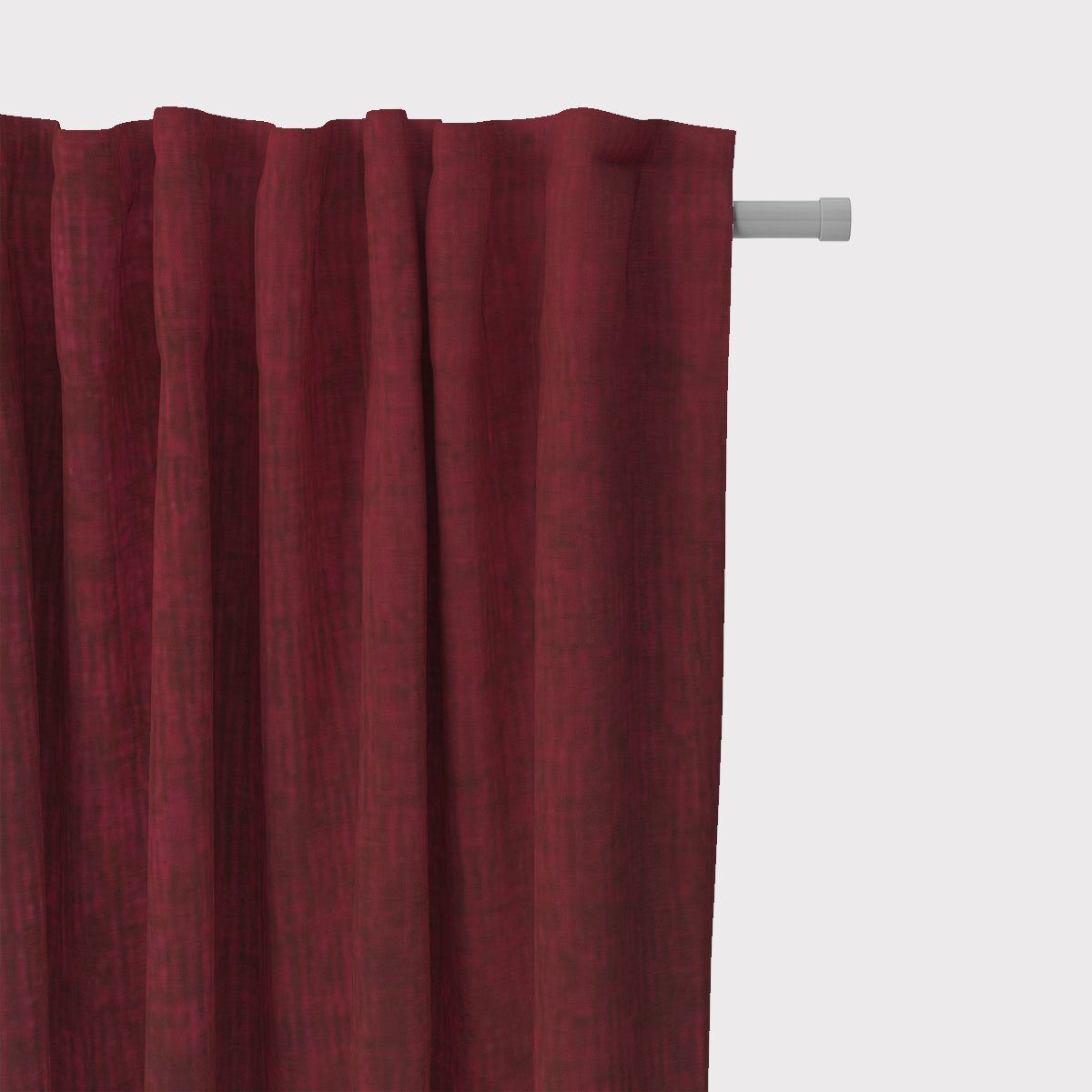 Vorhang (1 Smokband vorgewaschen Germany, INUIT 245cm, SCHÖNER LEBEN., handmade, Kunstfaser, abdunkelnd, in Akustik LEBEN. St), rot SCHÖNER Thermovorhang made