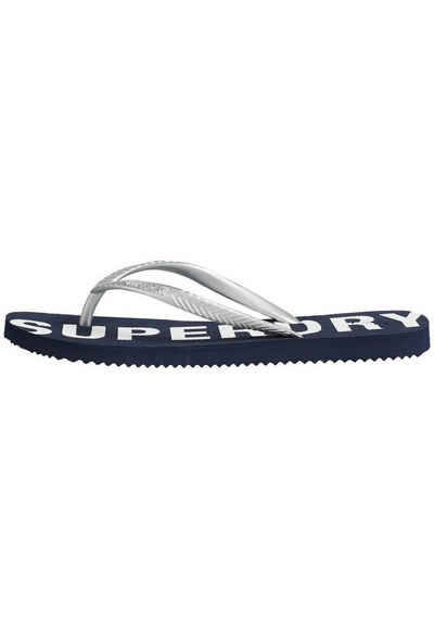 Superdry Badesandalen - CODE ESSENTIAL, Zehentrenner, Logo, Pantolette