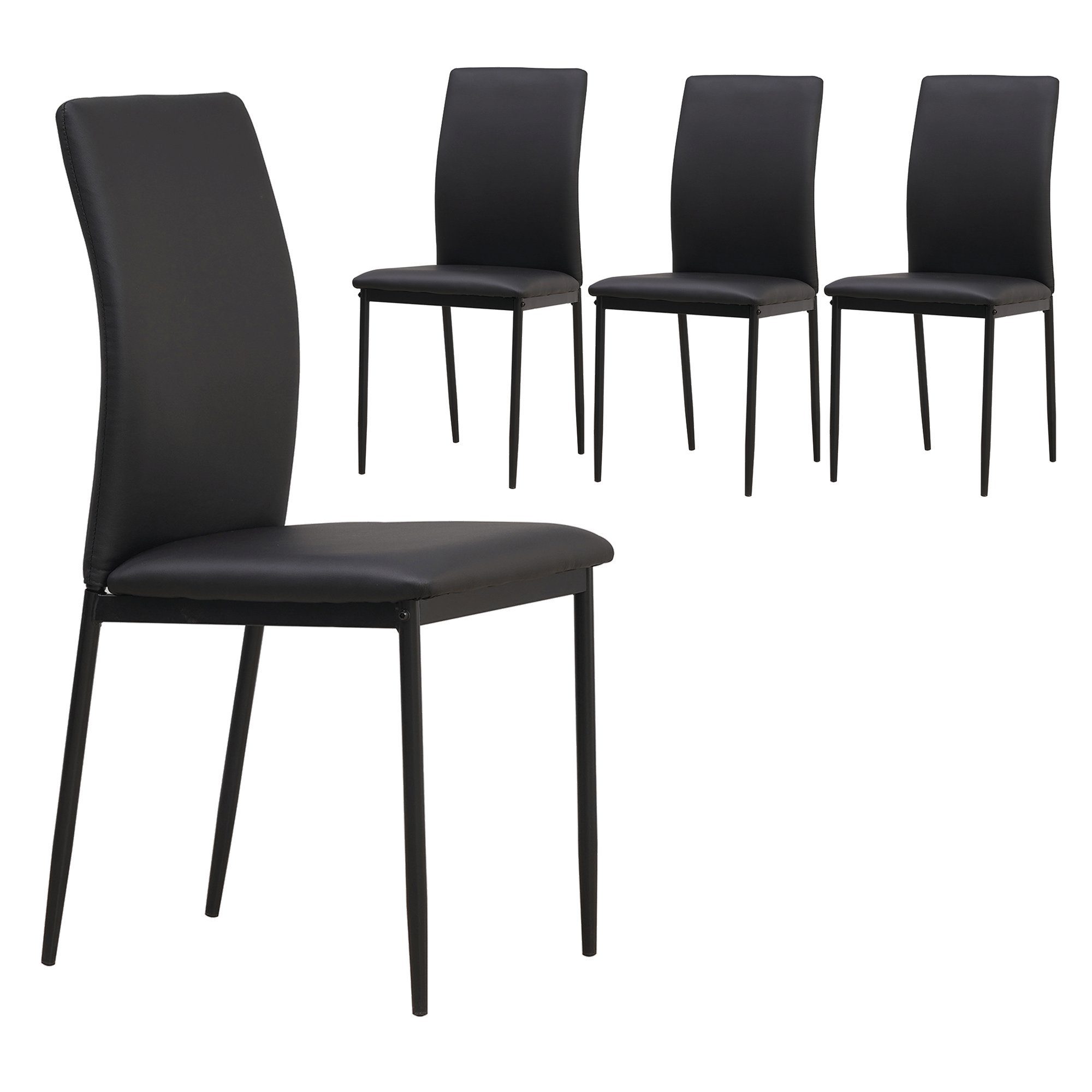 Furnify Esszimmerstuhl Küchenstuhl HYGGE Komfortabler Kunstlederstuhl für Küche & Esszimmer (1 St), mit Rückenlehne