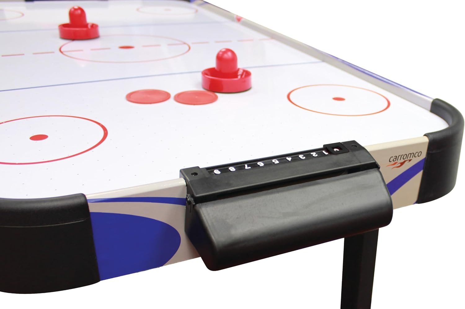 Carromco Air-Hockeytisch Crosscheck-XT – Hochglanz Air Hockey Spielfeld