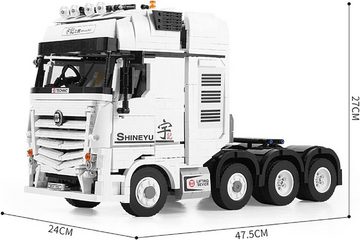 Happy Build Konstruktionsspielsteine Happy Build YC-QC007 Lastwagen Zugmaschine 2.949 Teile Technik LKW, (2949 St)